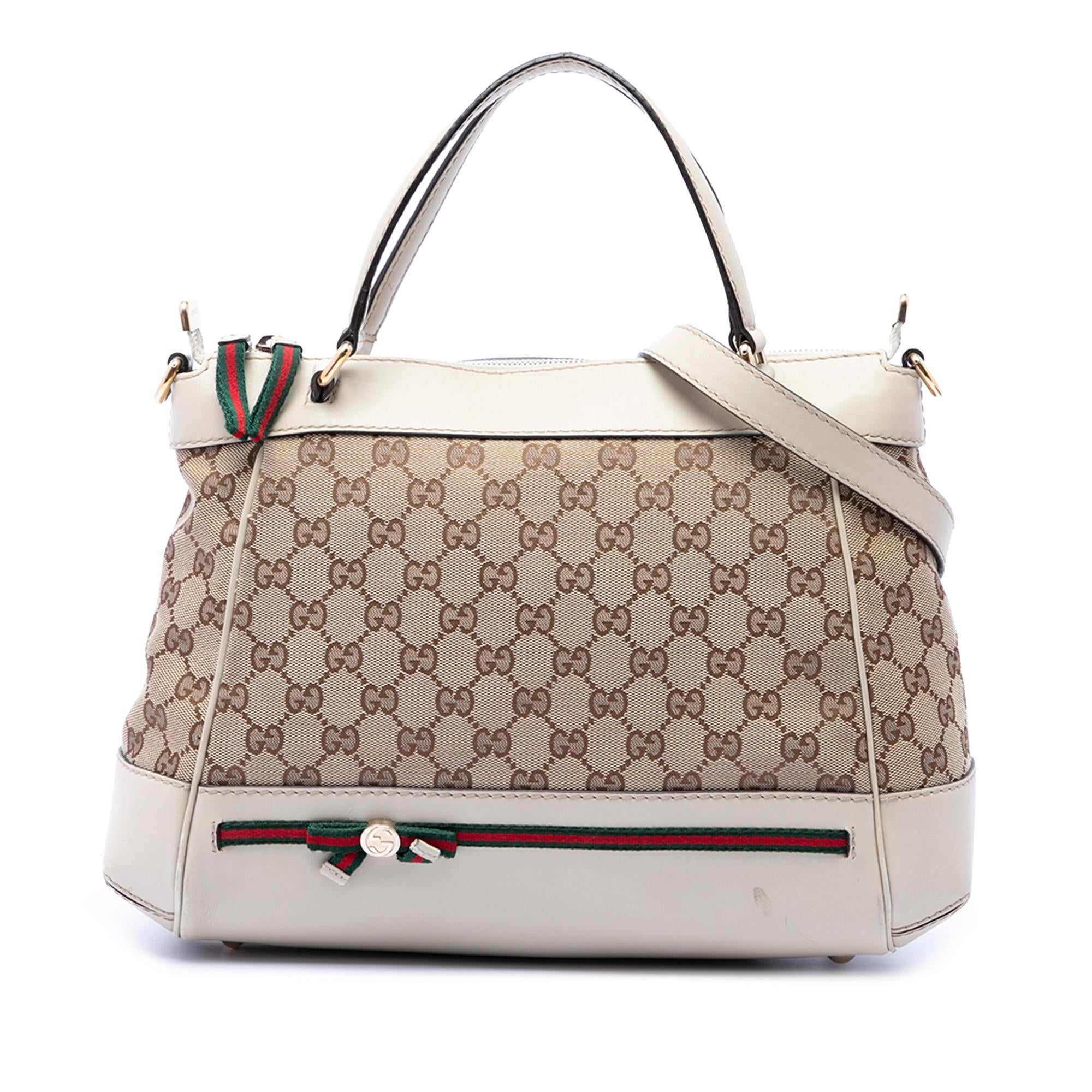 Gucci GG Canvas Web Mayfair Satchel