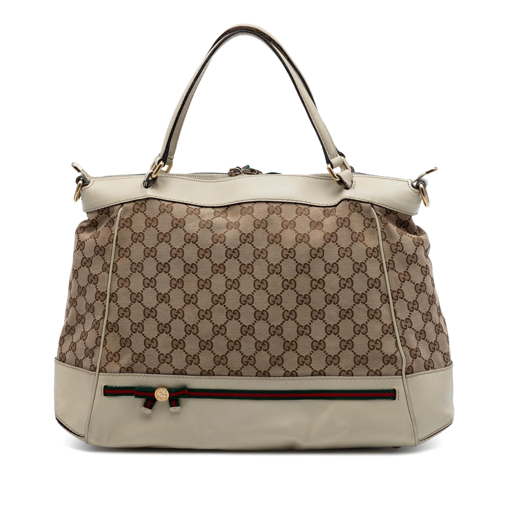 Gucci GG Canvas Web Mayfair Satchel