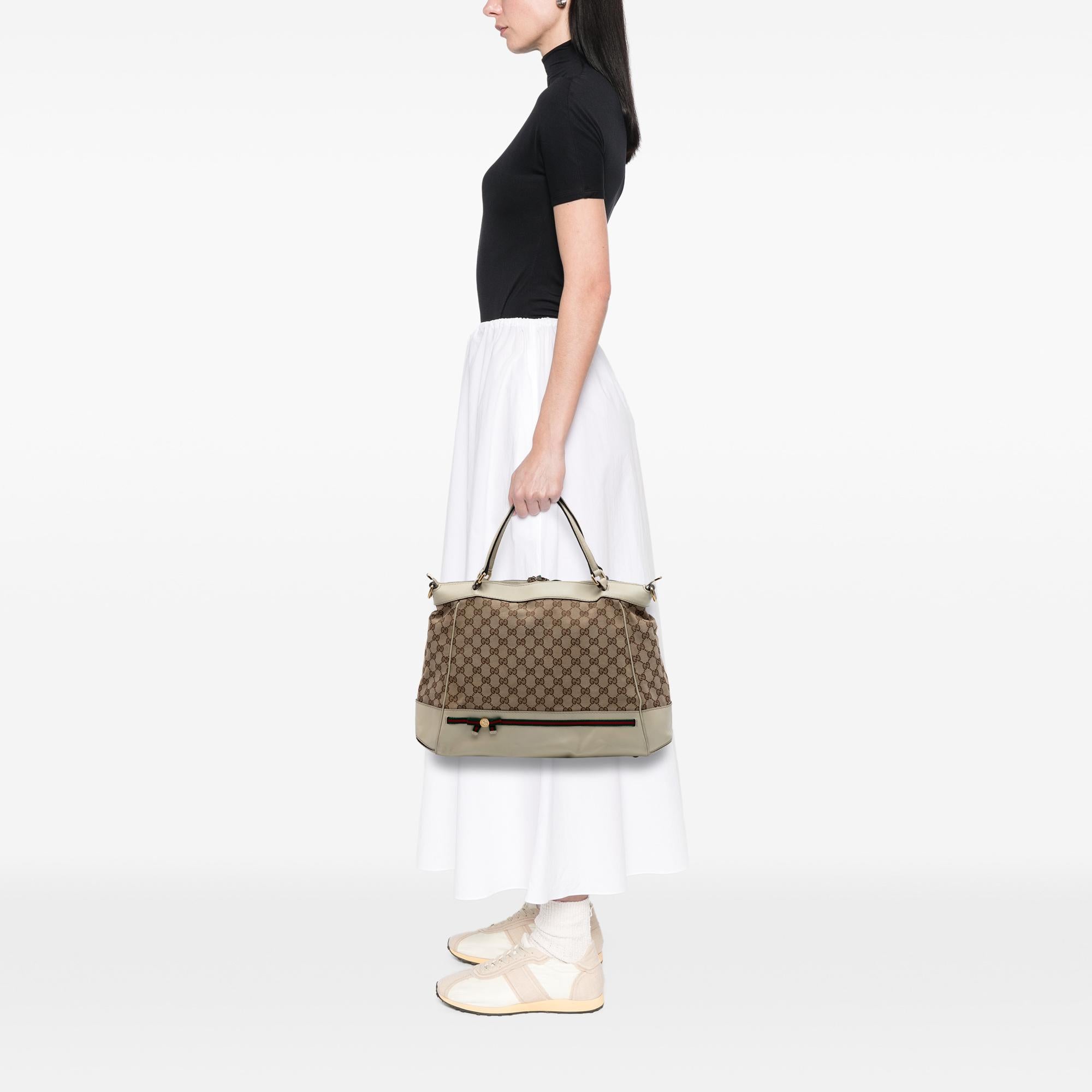 Gucci GG Canvas Web Mayfair Satchel