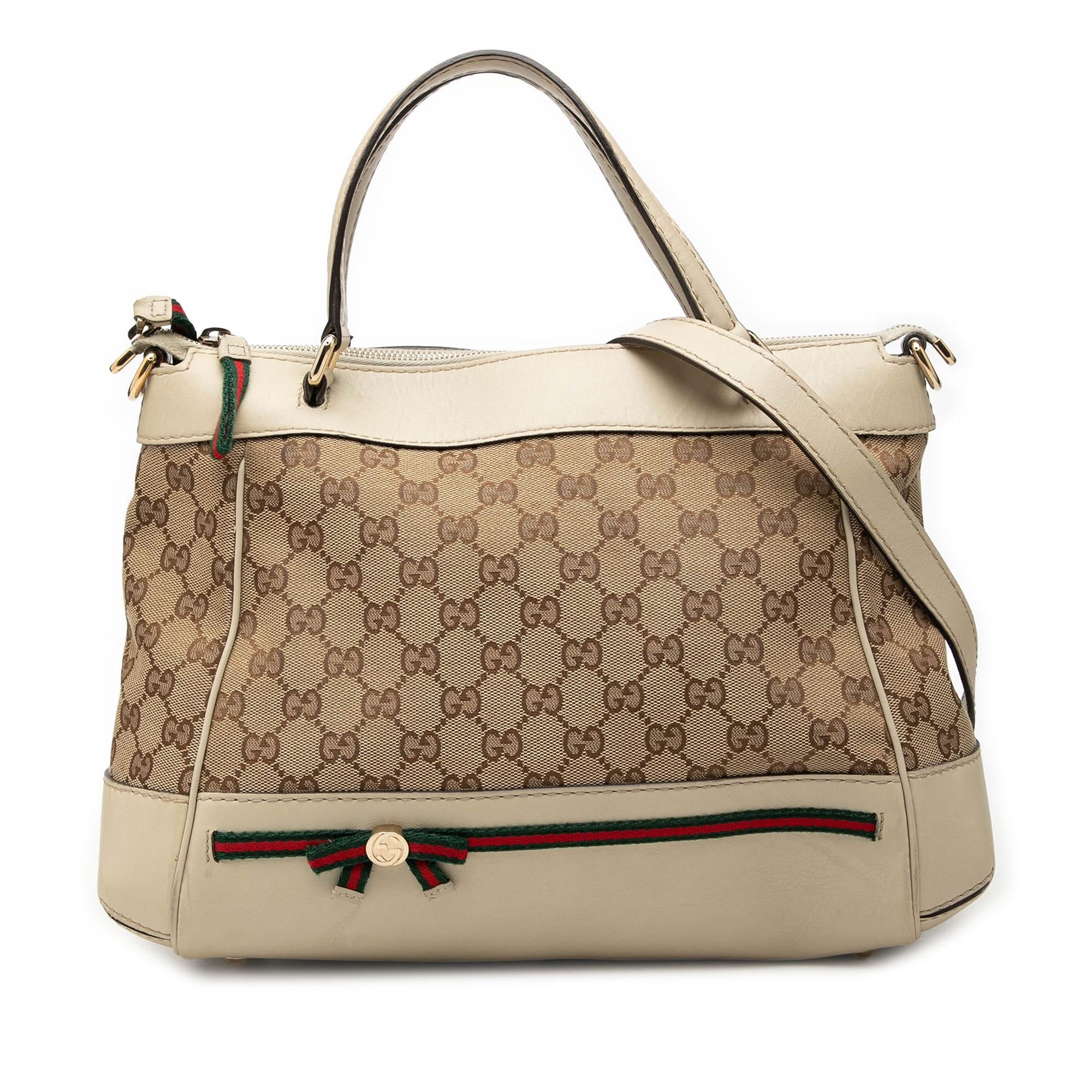 Gucci GG Canvas Web Mayfair Satchel