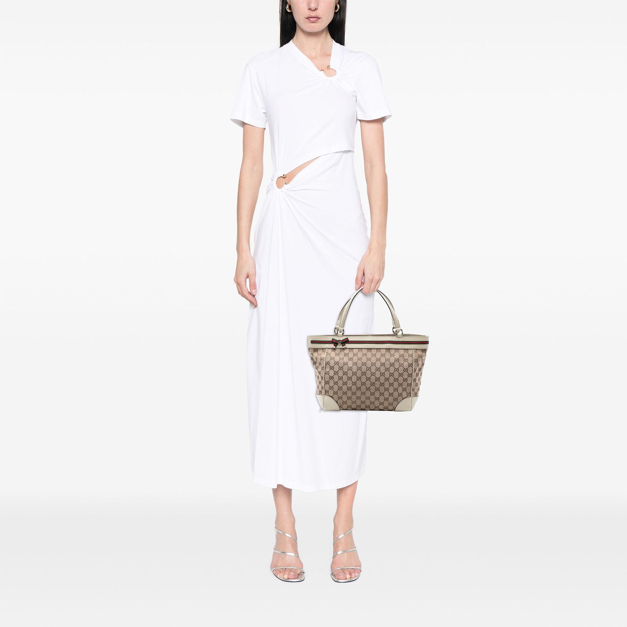 Gucci GG Canvas Web Mayfair Tote