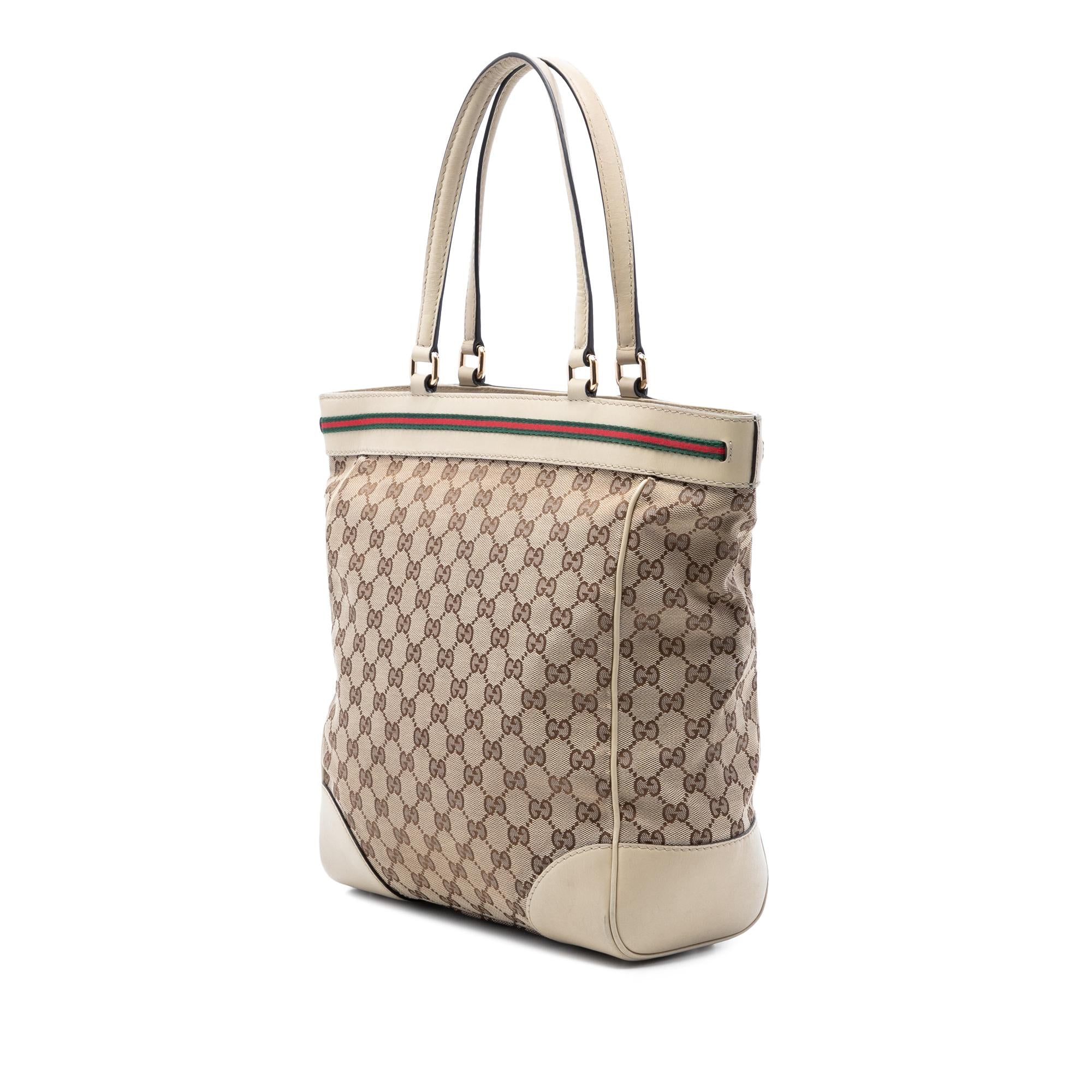 Gucci GG Canvas Web Mayfair Tote