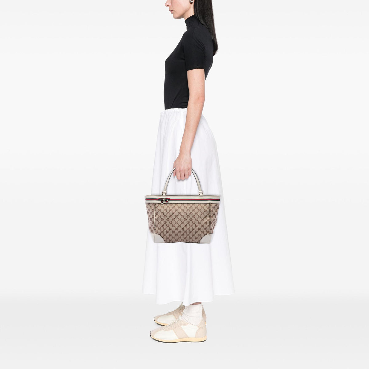 Gucci GG Canvas Web Mayfair Tote