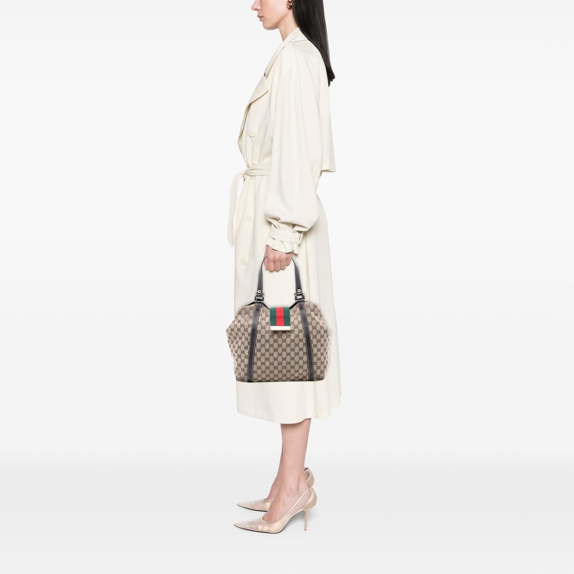Gucci GG Canvas Web New Ladies Tote