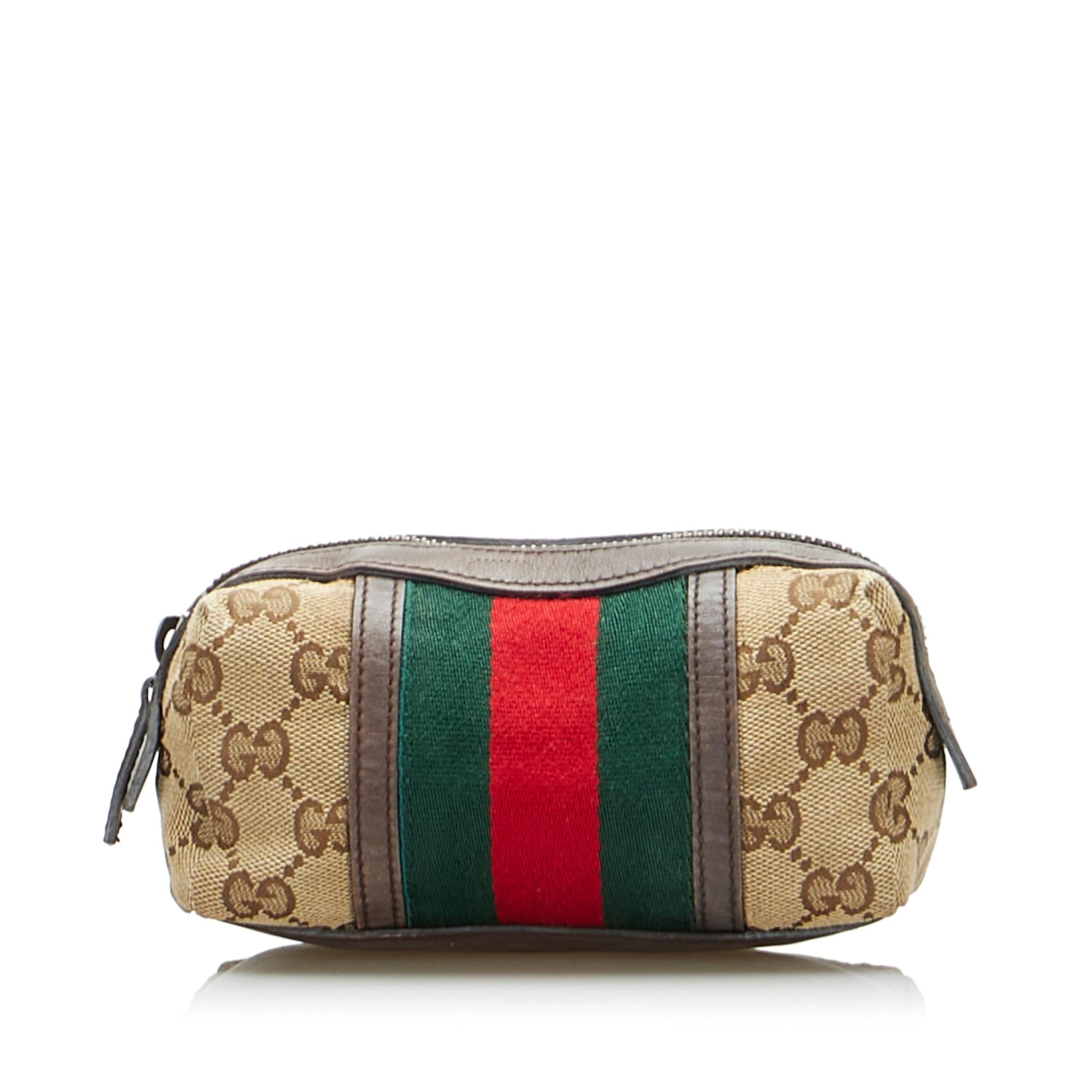 Gucci GG Canvas Web Pouch (SHG-EoxIeS)