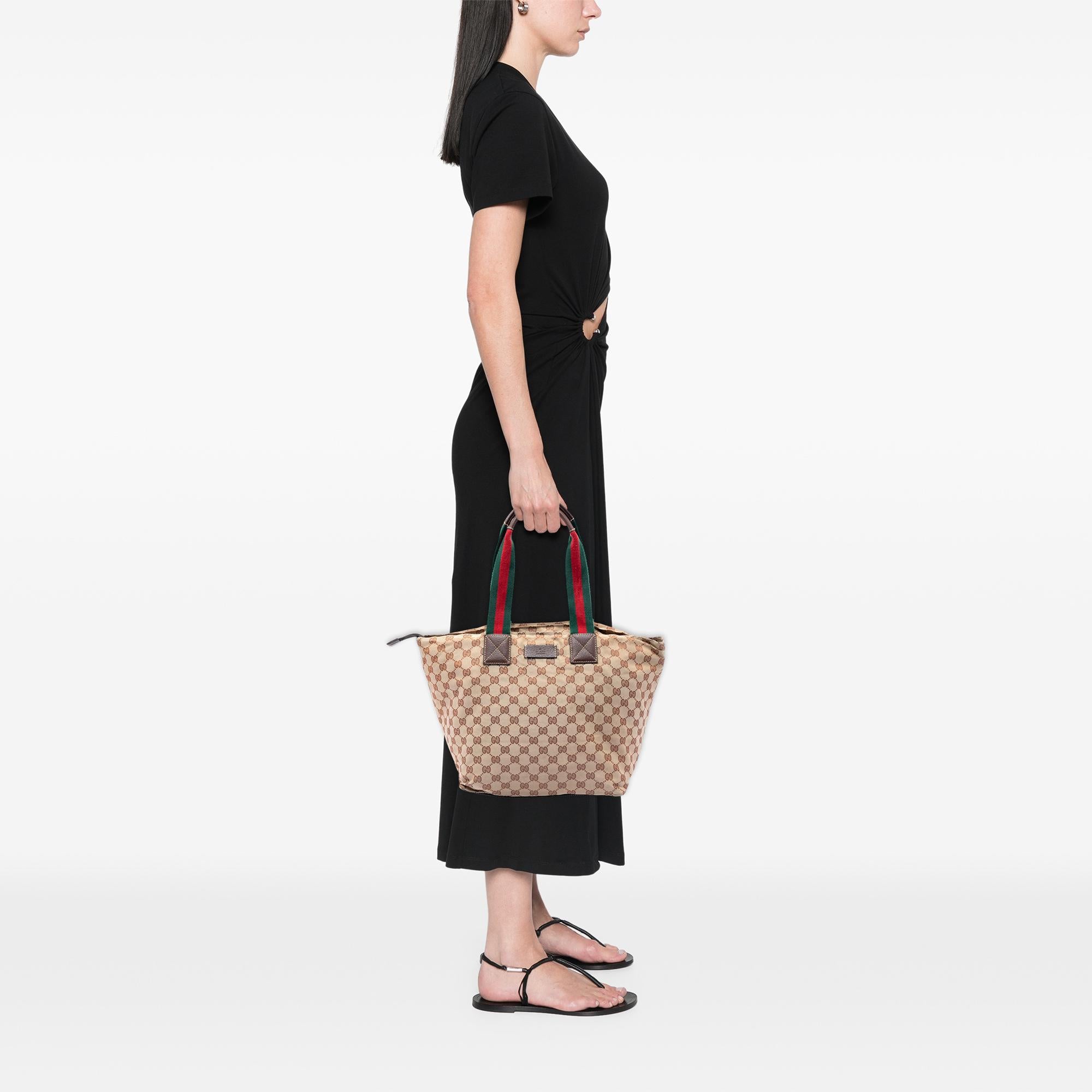 Gucci GG Canvas Web Tote