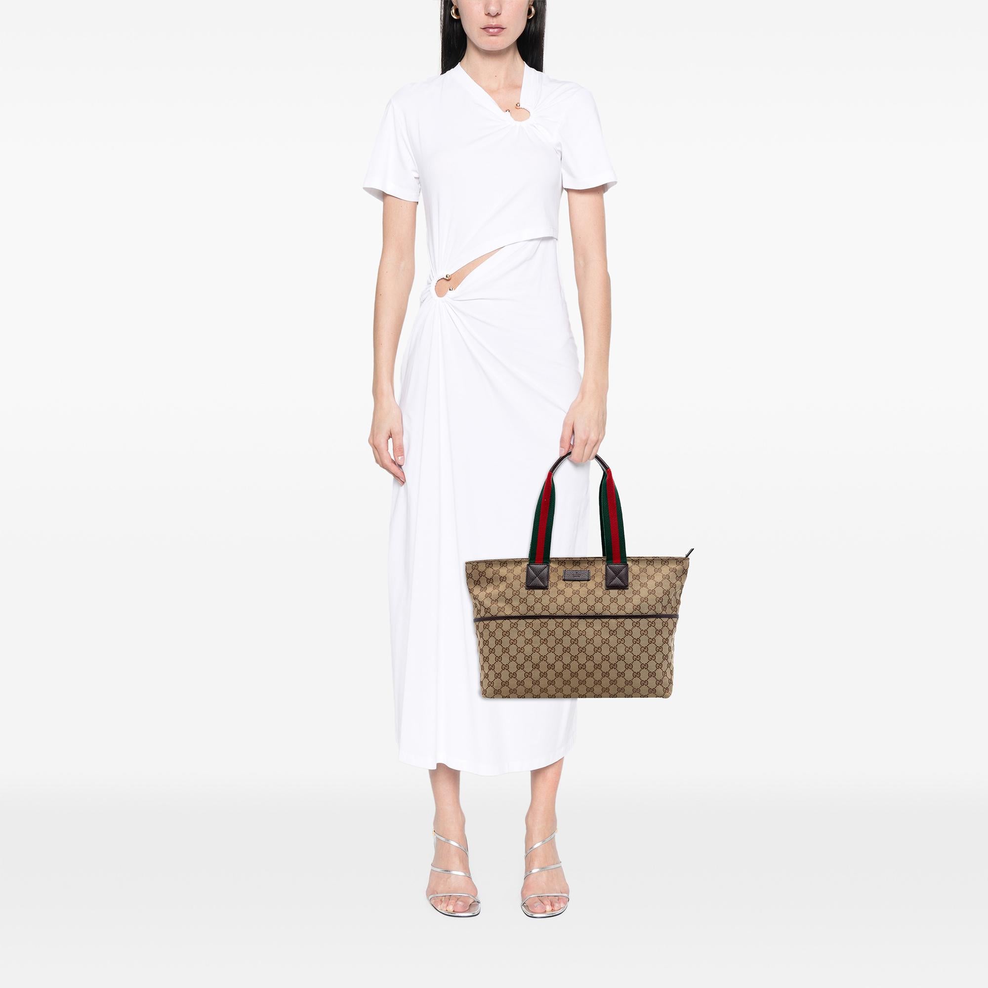 Gucci GG Canvas Web Tote