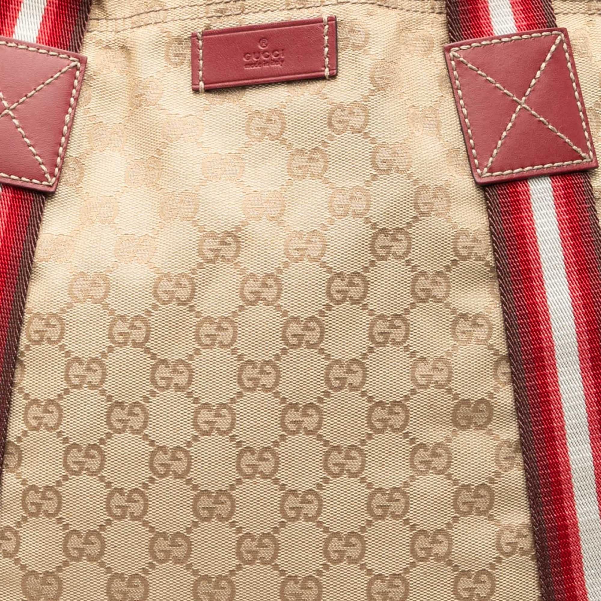 Gucci GG Canvas Web Tote