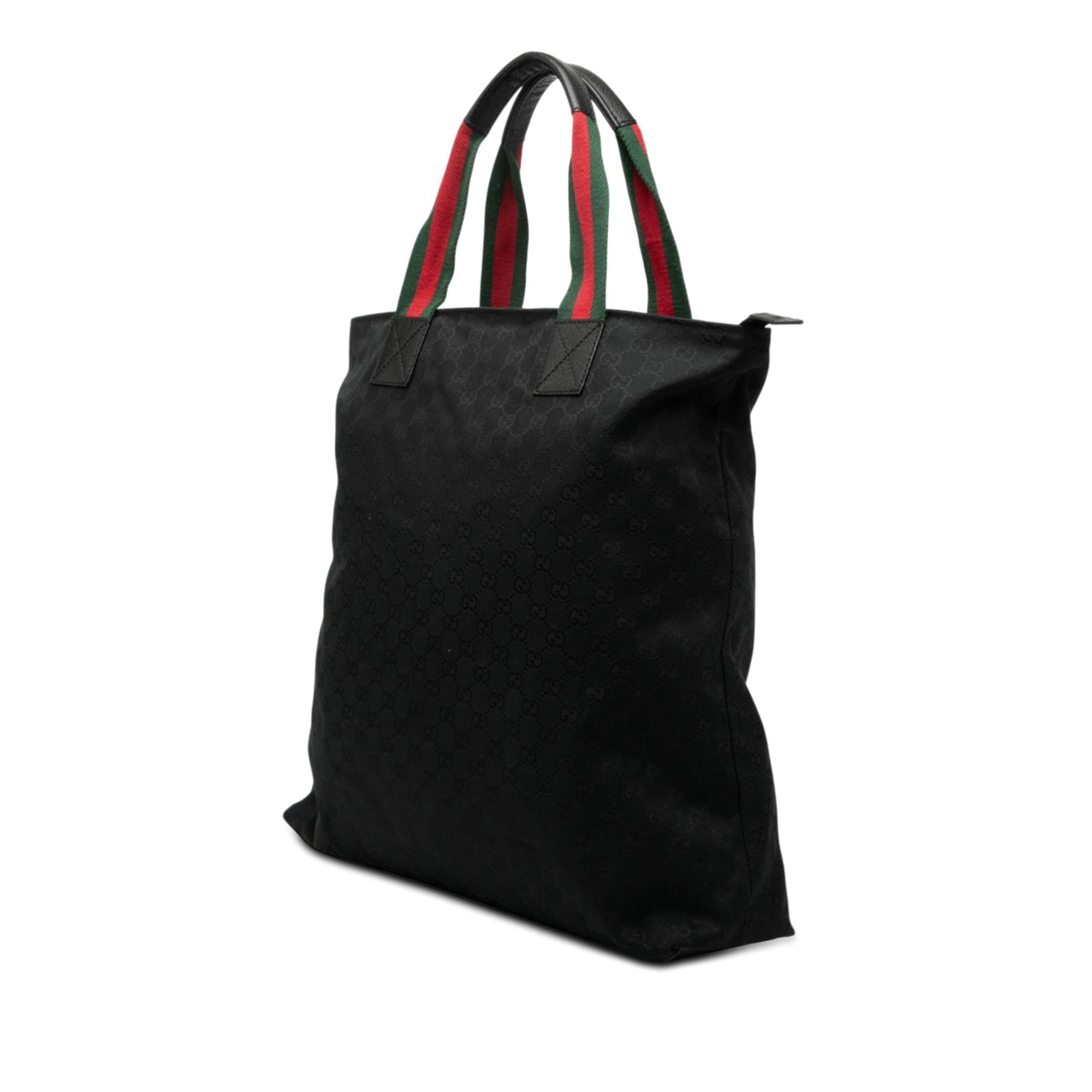 Gucci GG Canvas Web Vertical Tote