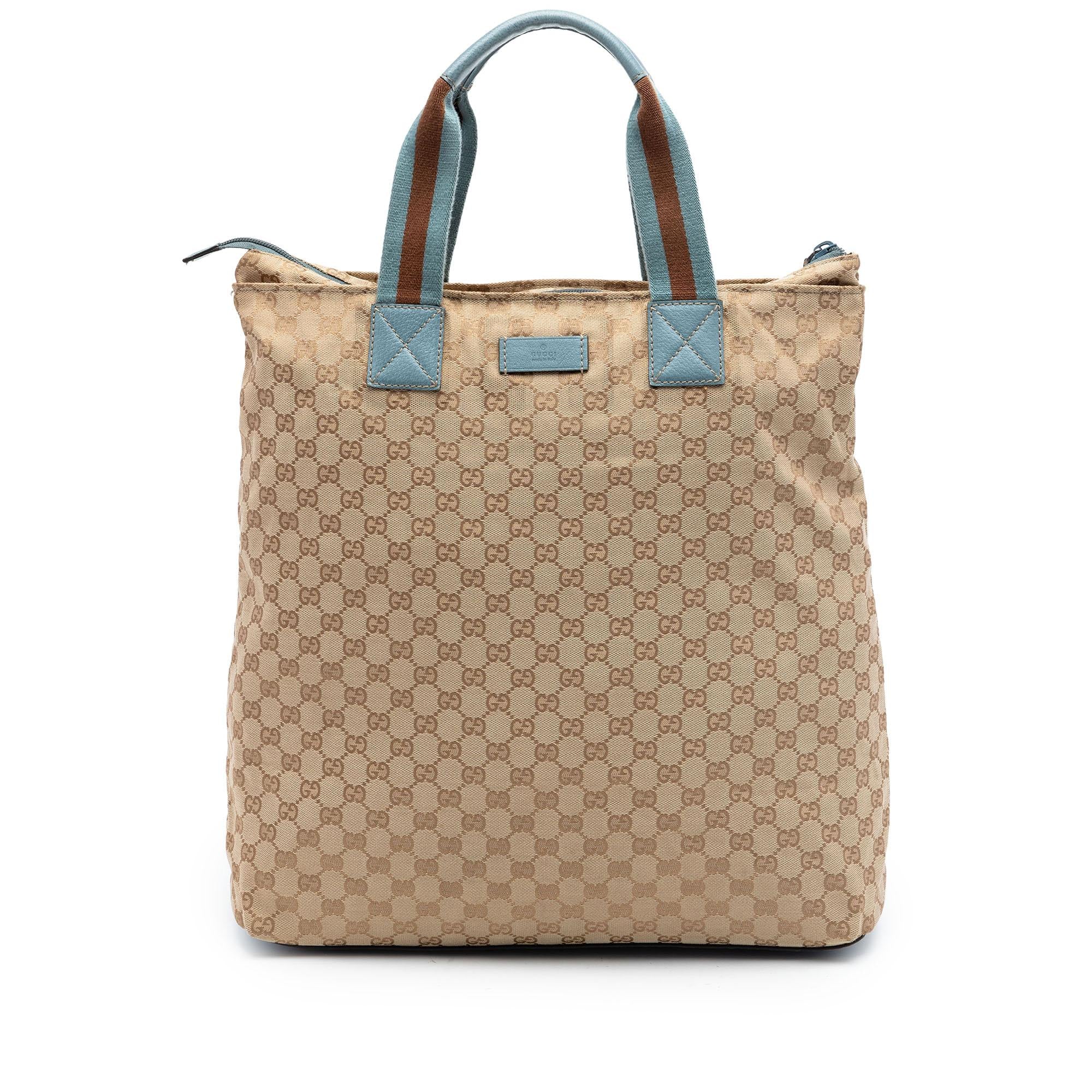 Gucci GG Canvas Web Vertical Tote