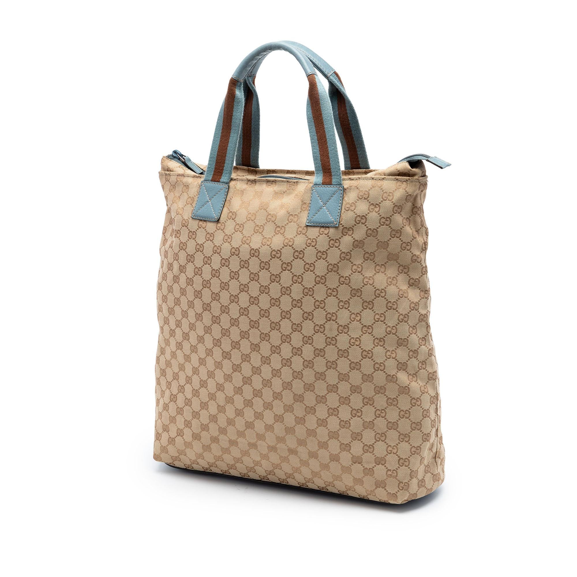 Gucci GG Canvas Web Vertical Tote