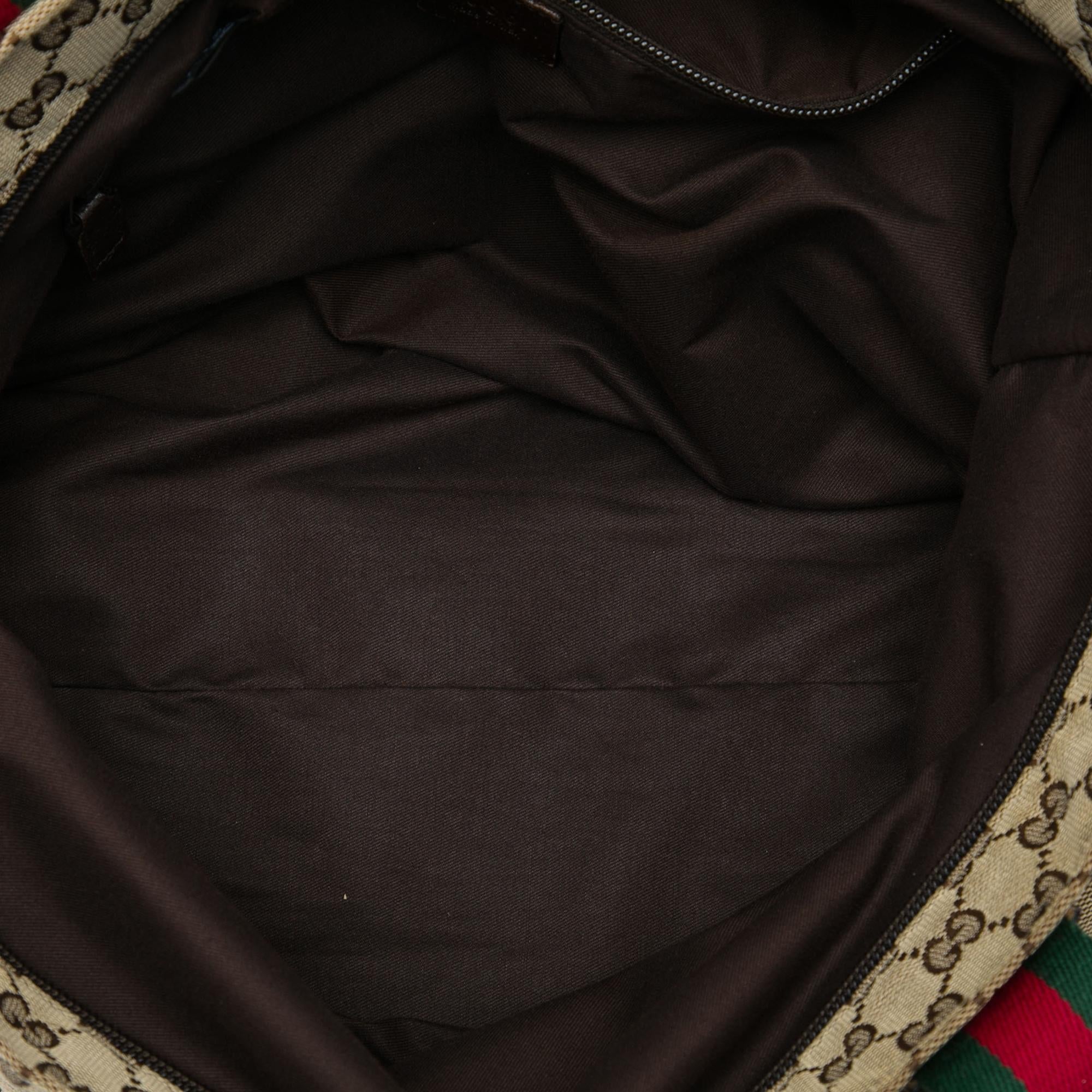 Gucci GG Canvas Web Vertical Tote