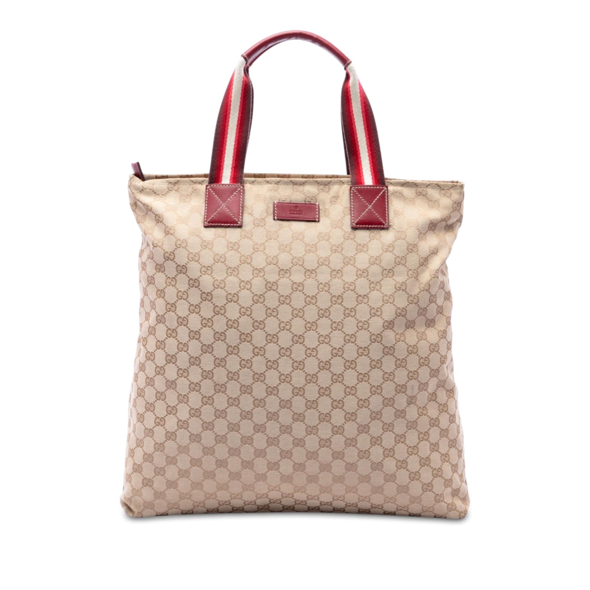 Gucci GG Canvas Web Vertical Tote