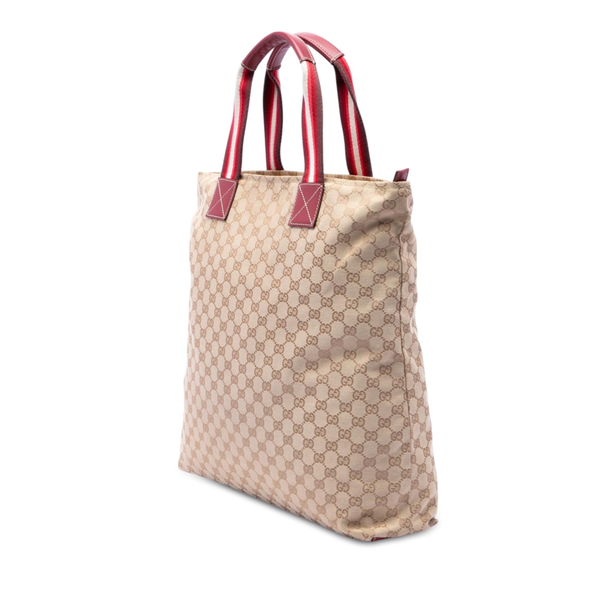 Gucci GG Canvas Web Vertical Tote