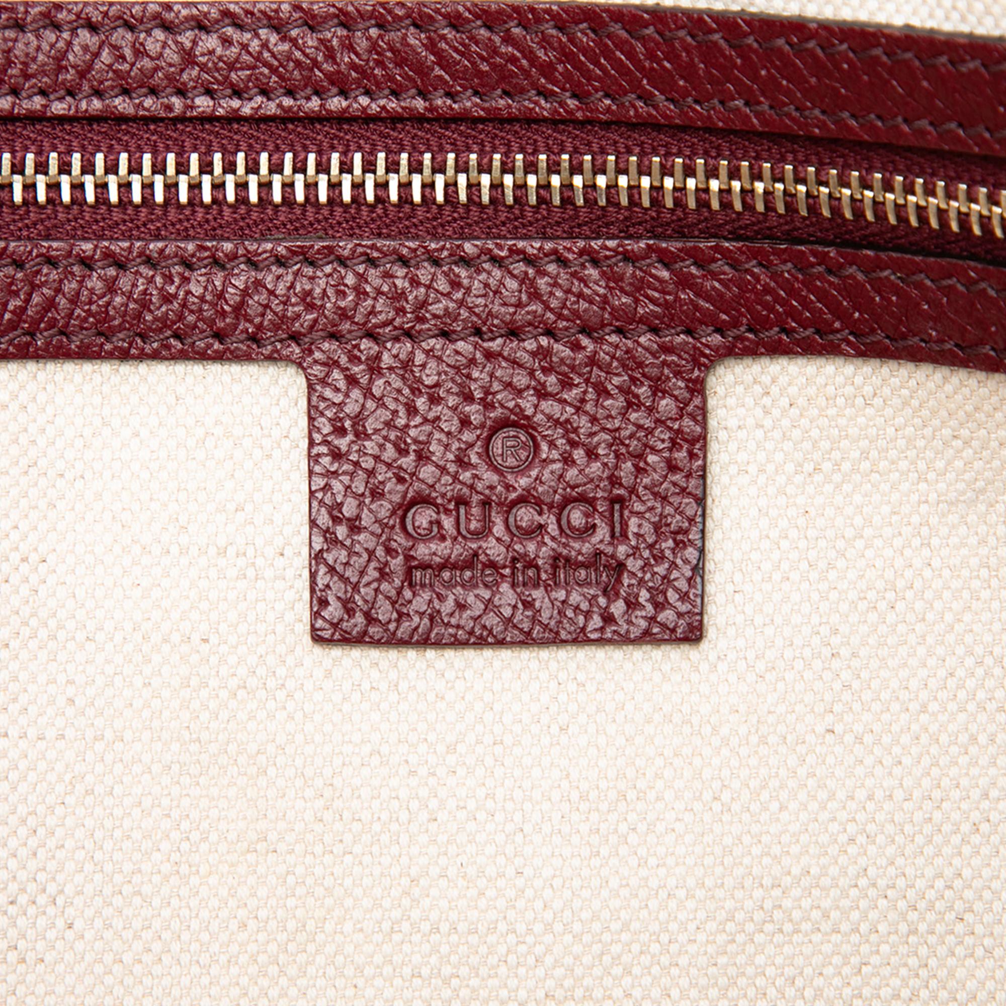 Gucci GG Canvas and Calfskin Bree Tote
