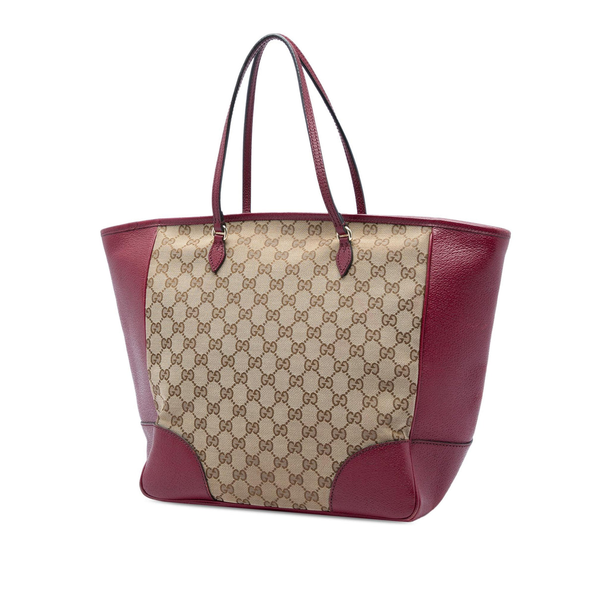 Gucci GG Canvas and Calfskin Bree Tote