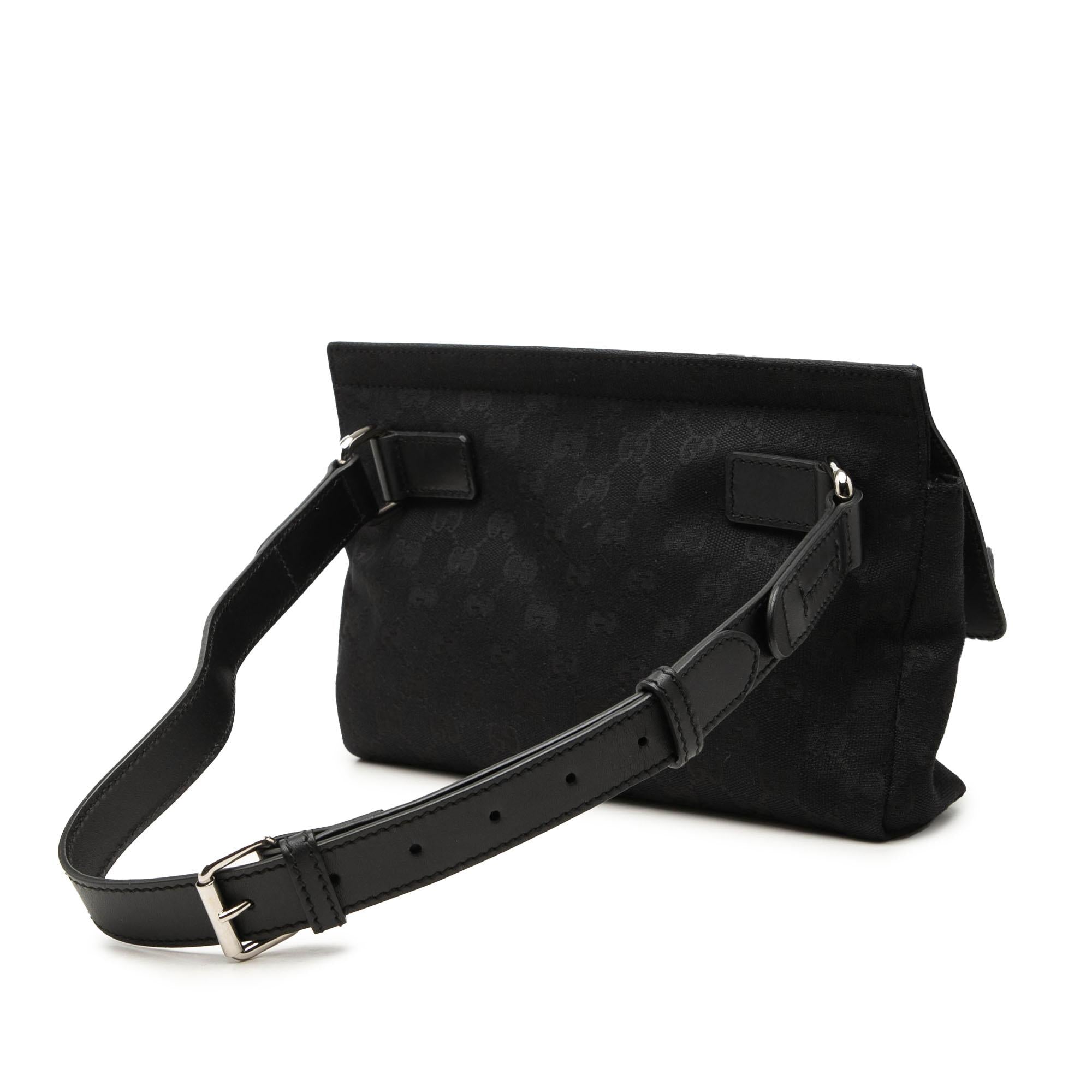 Gucci GG Canvas and Leather Web Belt Bag