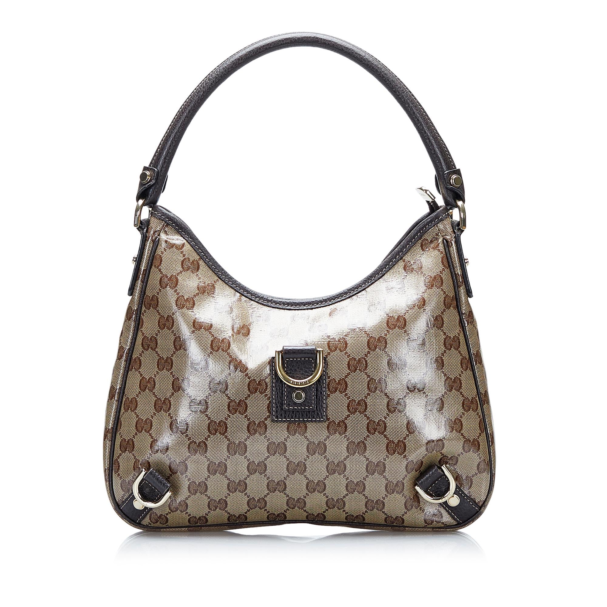 Gucci GG Crystal Abbey D-Ring Shoulder Bag (SHG-GdAetG)