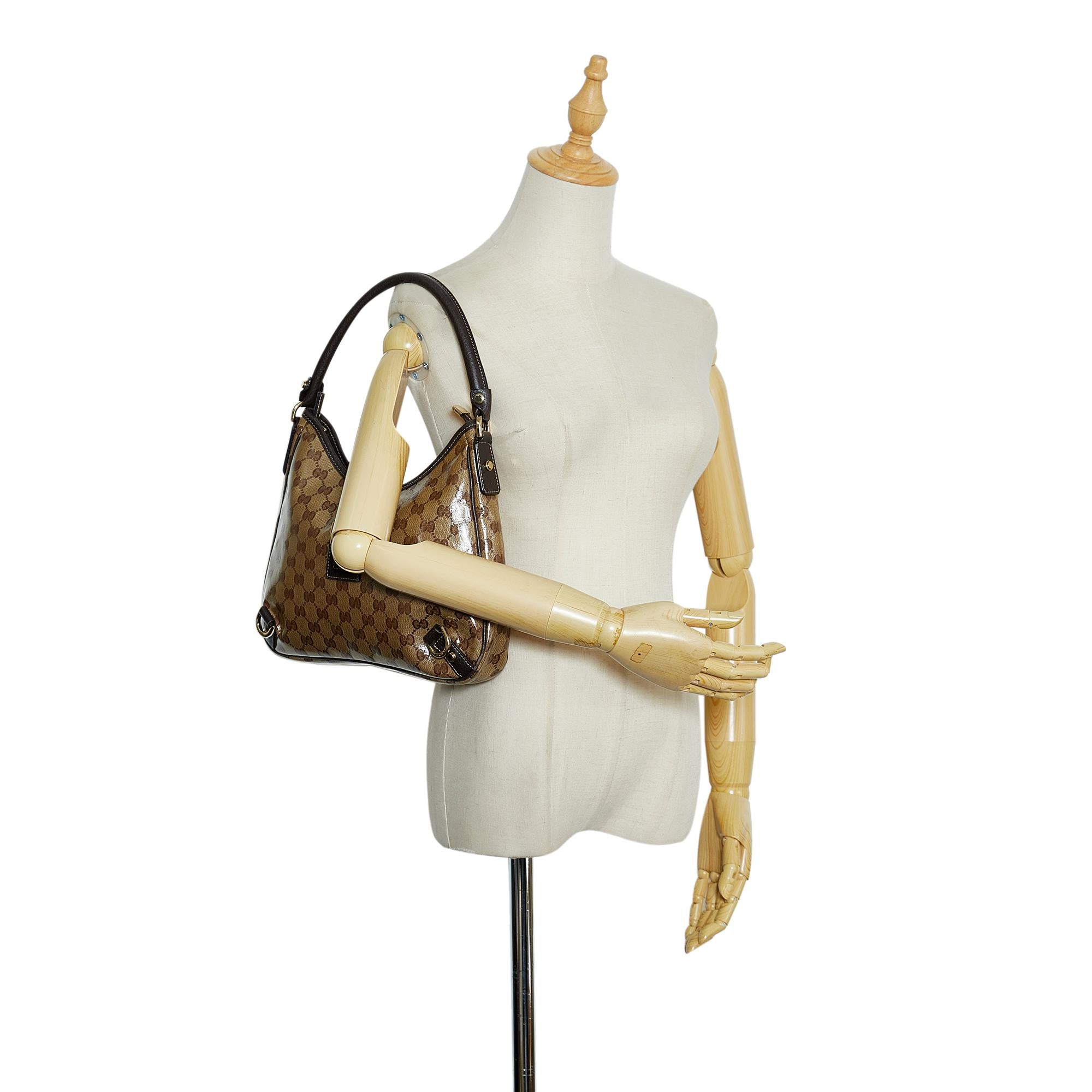 Gucci GG Crystal Abbey D-Ring Shoulder Bag (SHG-GdAetG)