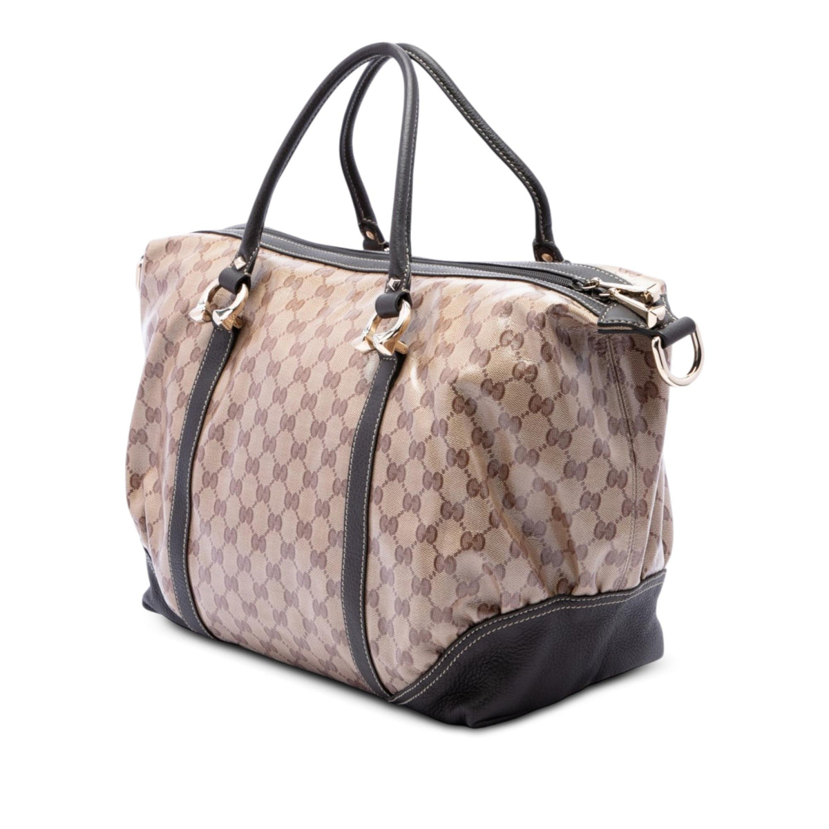 Gucci GG Crystal Horsebit Nail Boston Bag