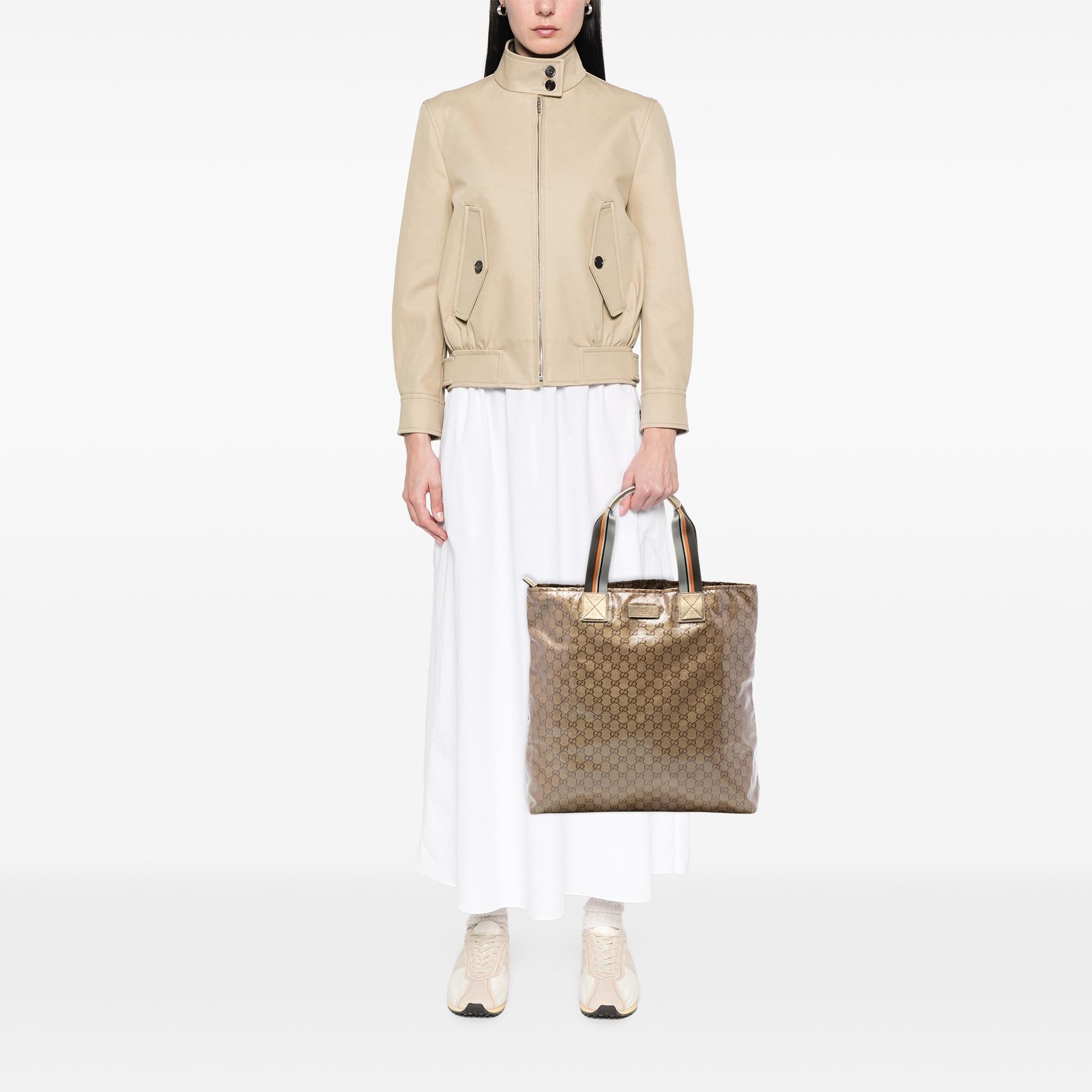 Gucci GG Crystal Vertical Web Tote