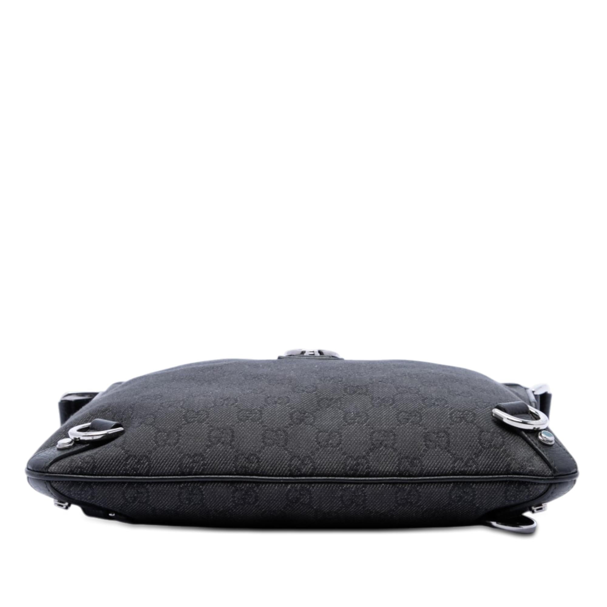 Gucci GG Denim Abbey D Ring Crossbody