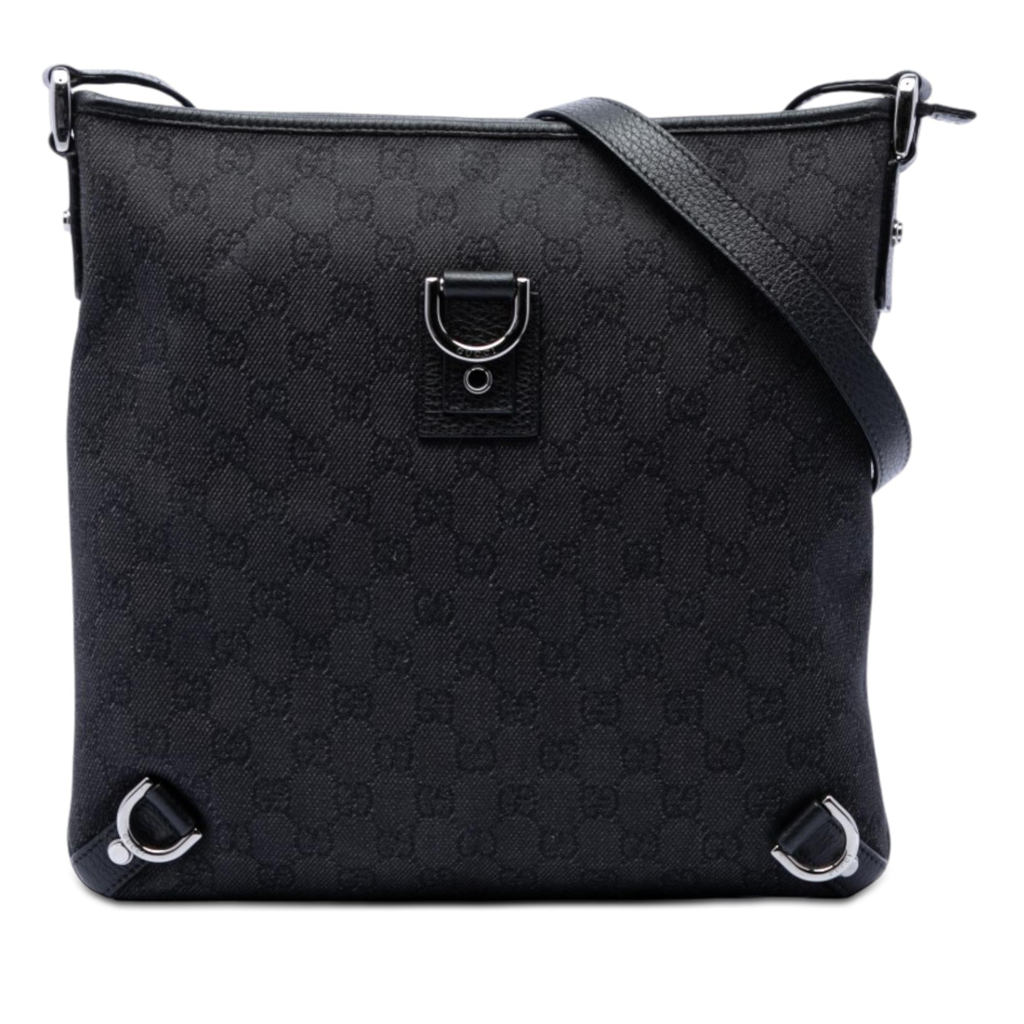 Gucci GG Denim Abbey D Ring Crossbody