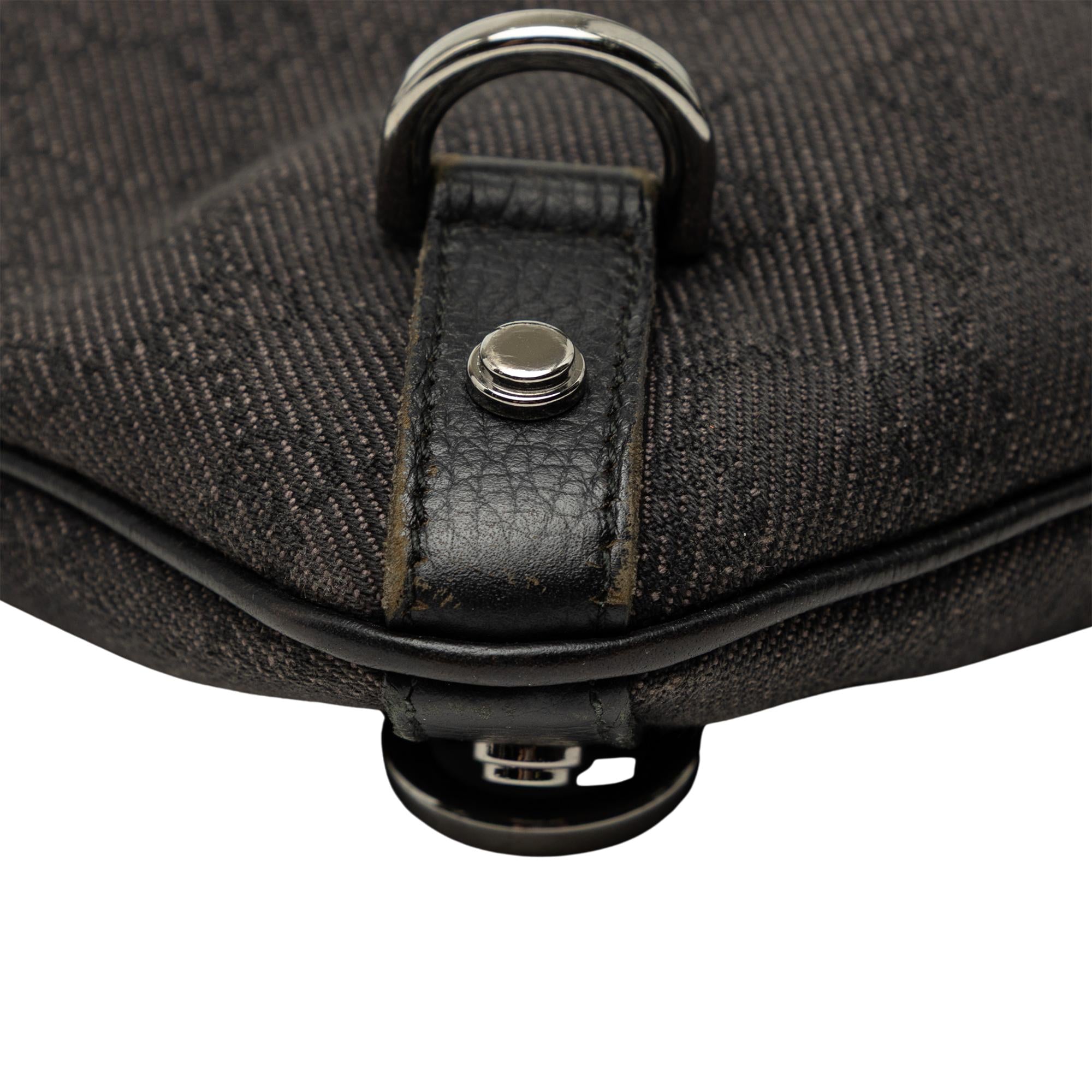Gucci GG Denim Abbey D Ring Crossbody