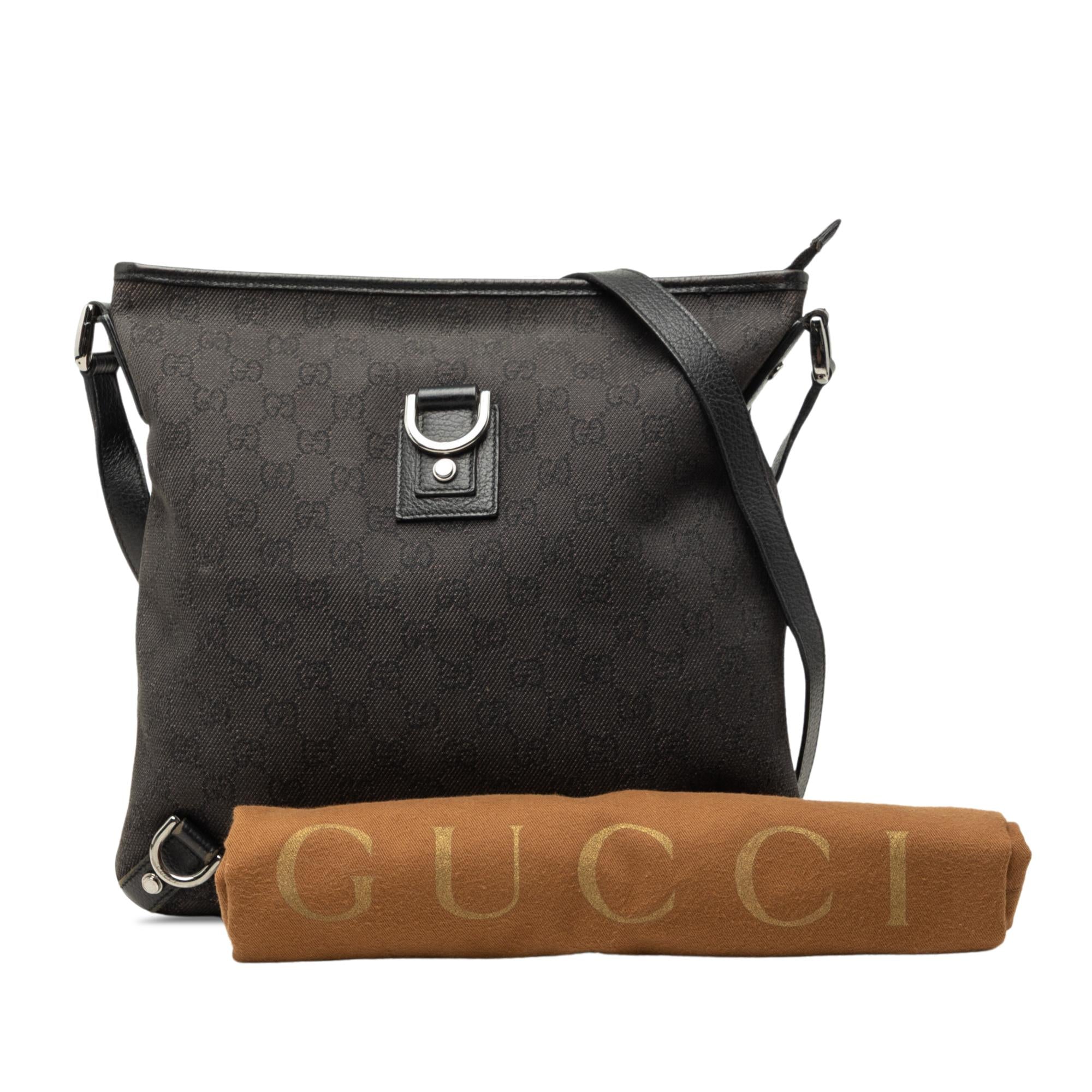 Gucci GG Denim Abbey D Ring Crossbody