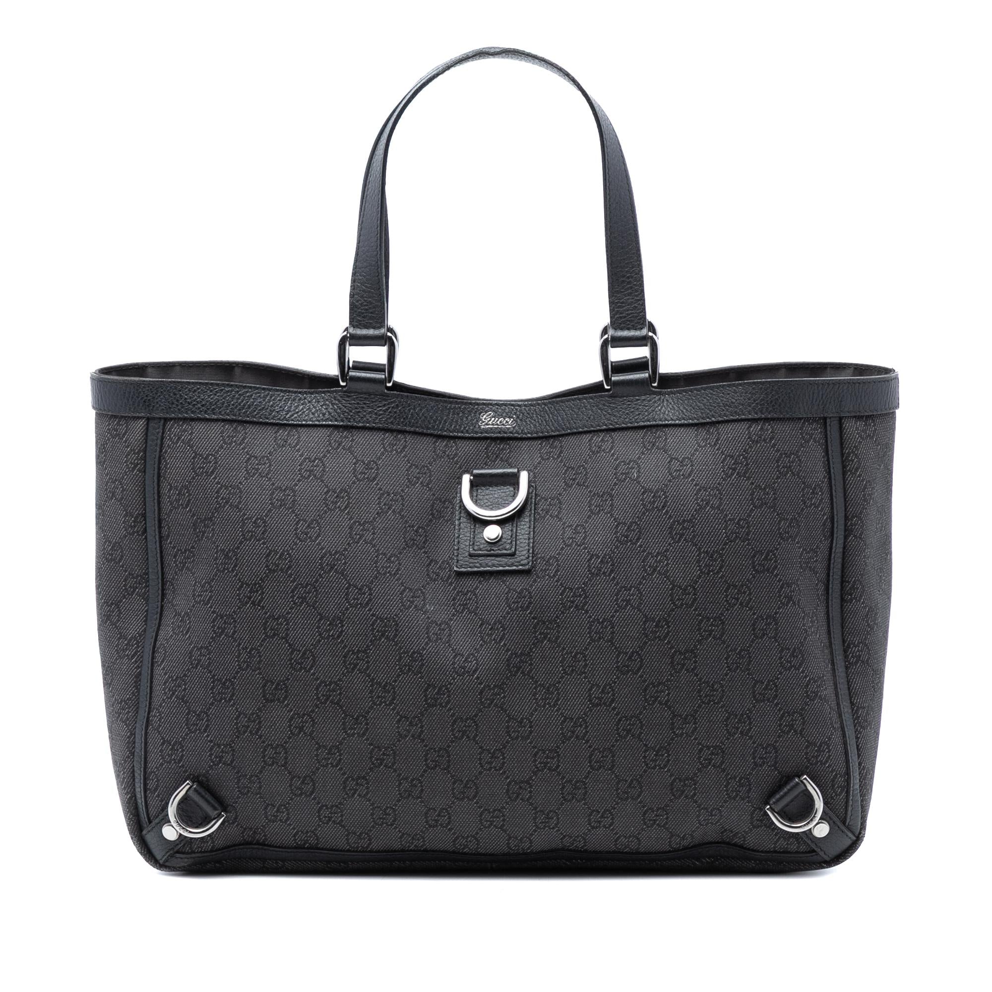 Gucci GG Denim Abbey D Ring Tote