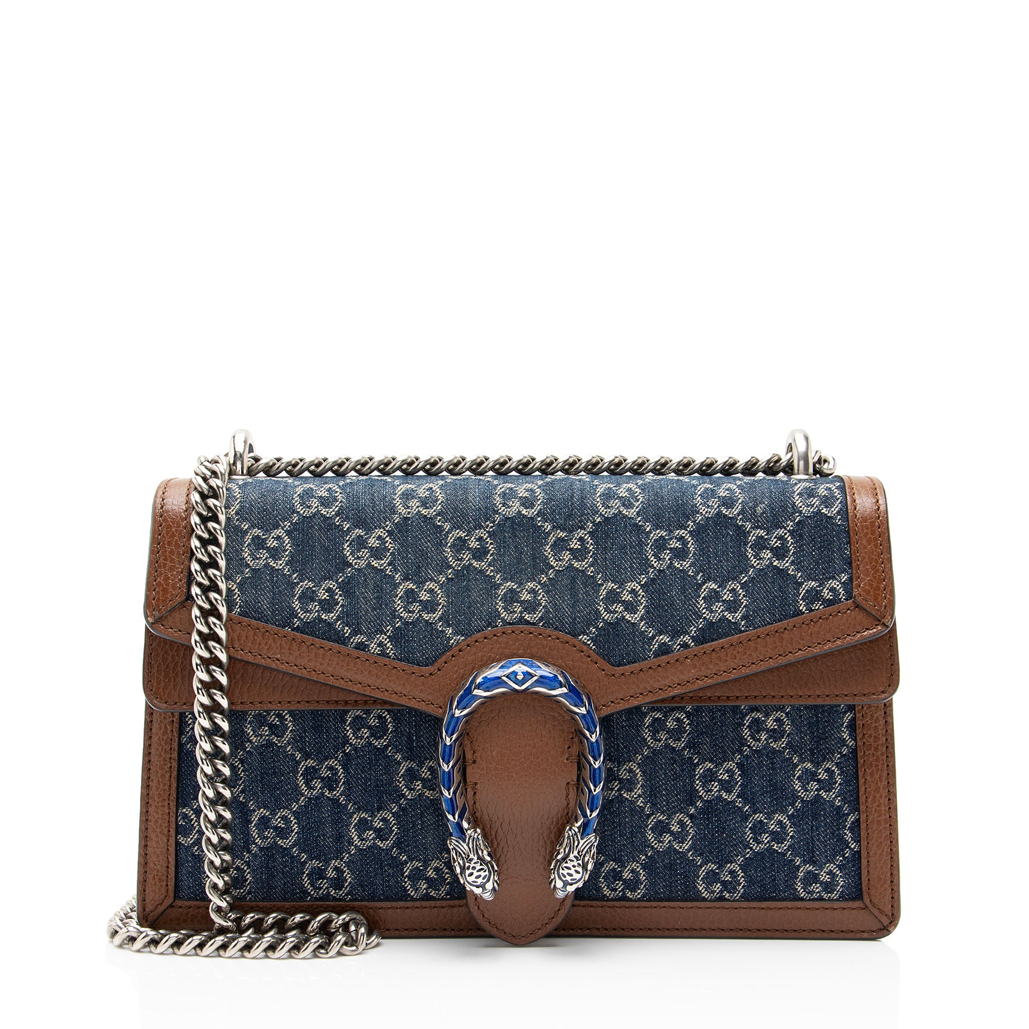 Gucci GG Denim Dionysus Medium Shoulder Bag