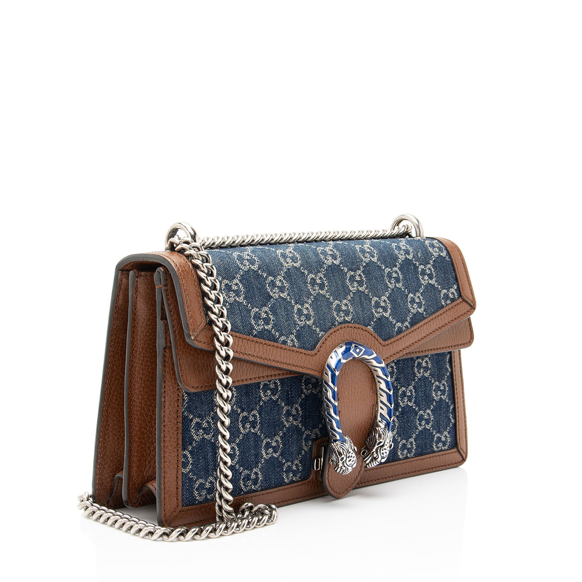 Gucci GG Denim Dionysus Medium Shoulder Bag