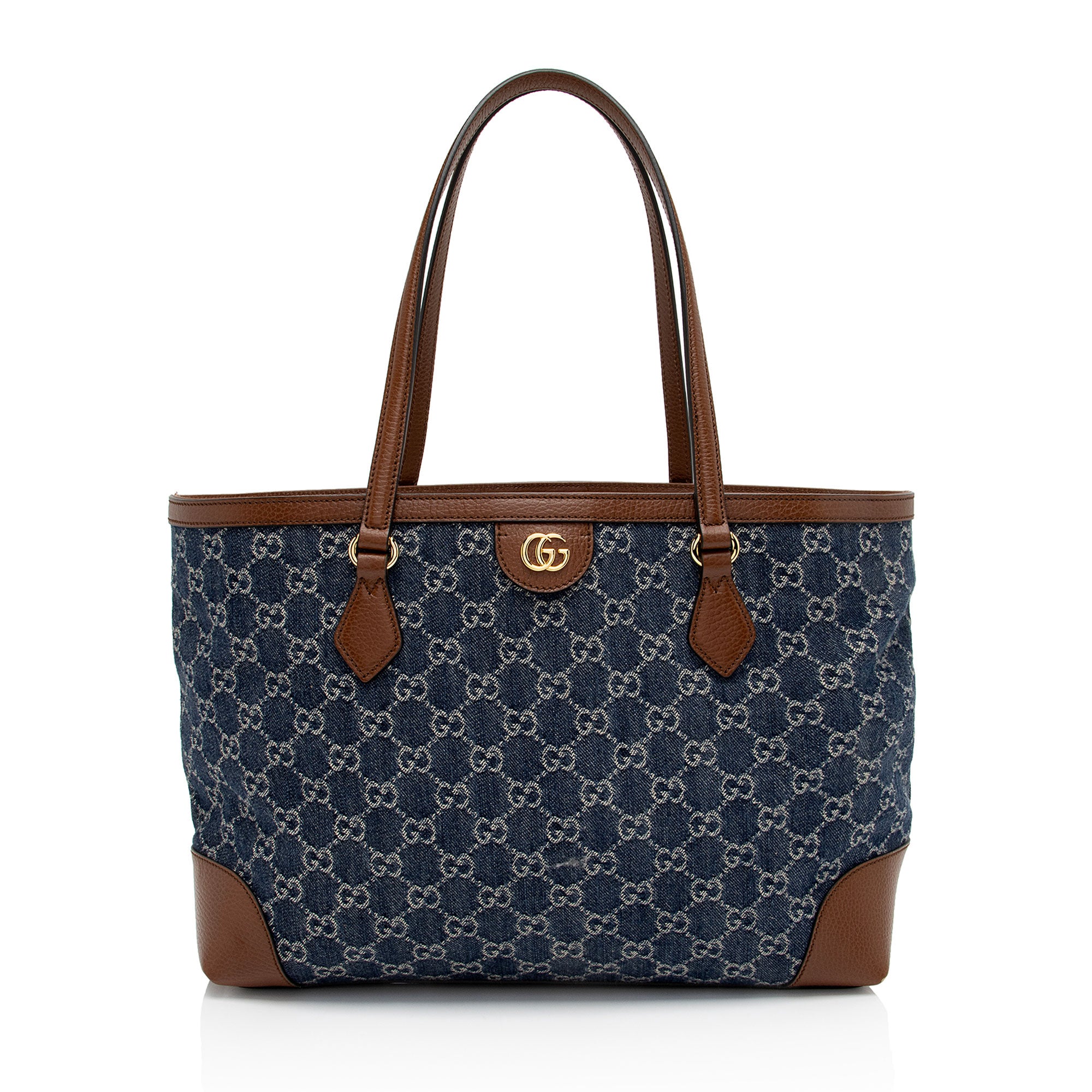 Gucci GG Denim Ophidia Medium Tote (SHF-mPOLzg)