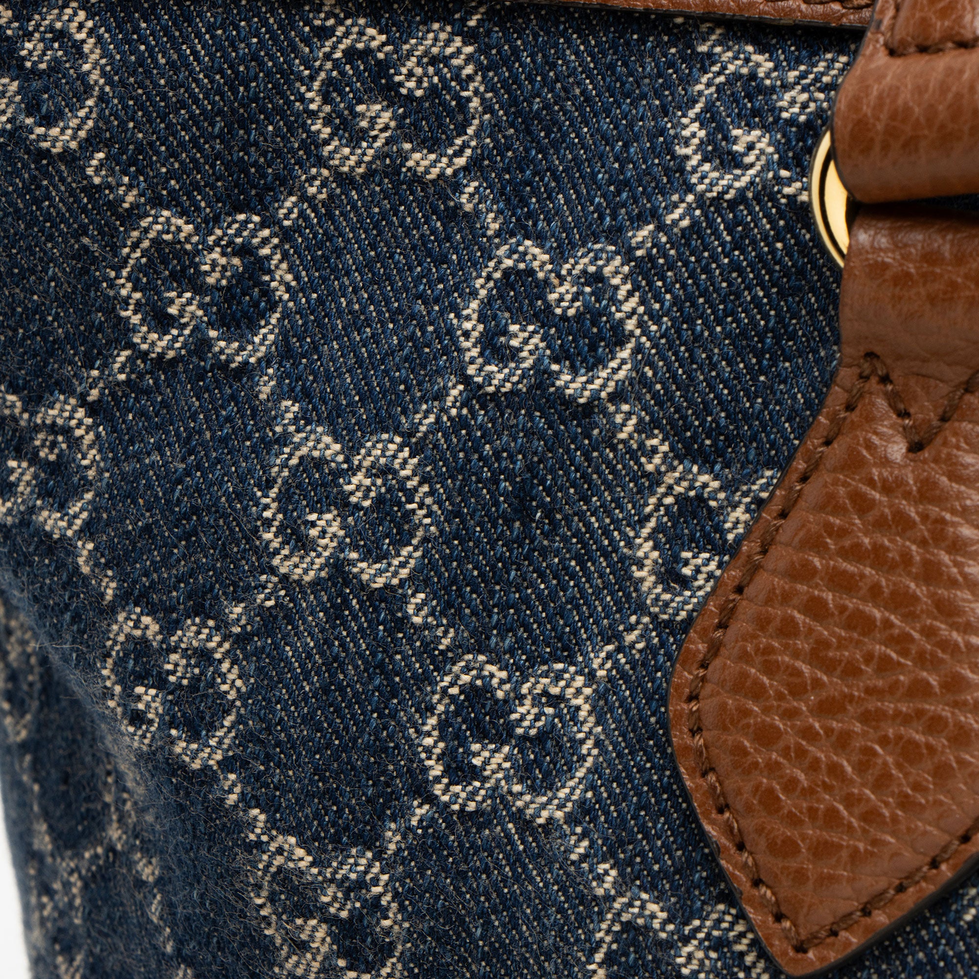 Gucci GG Denim Ophidia Medium Tote (SHF-eW1J5L)
