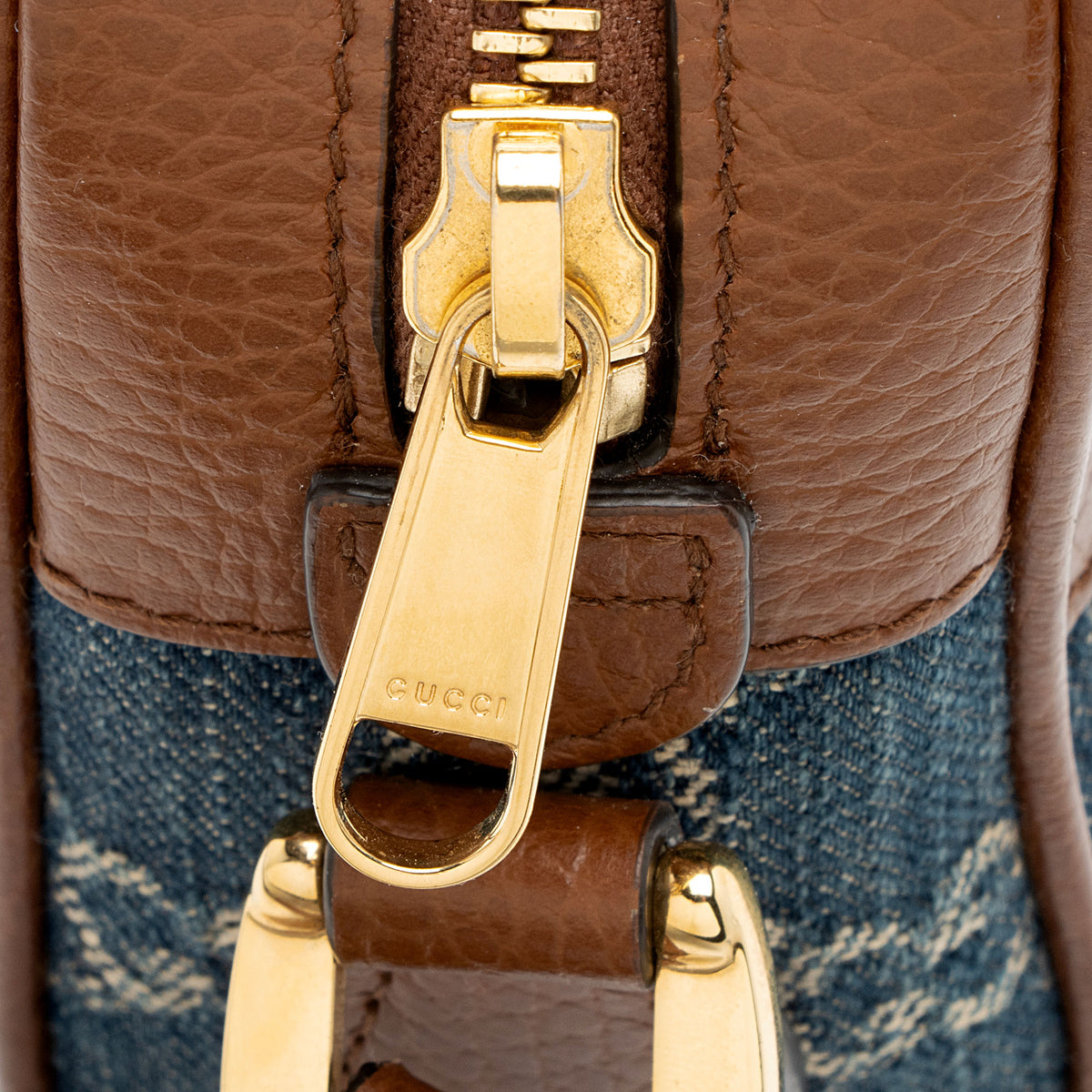 Gucci GG Denim Ophidia Mini Shoulder Bag