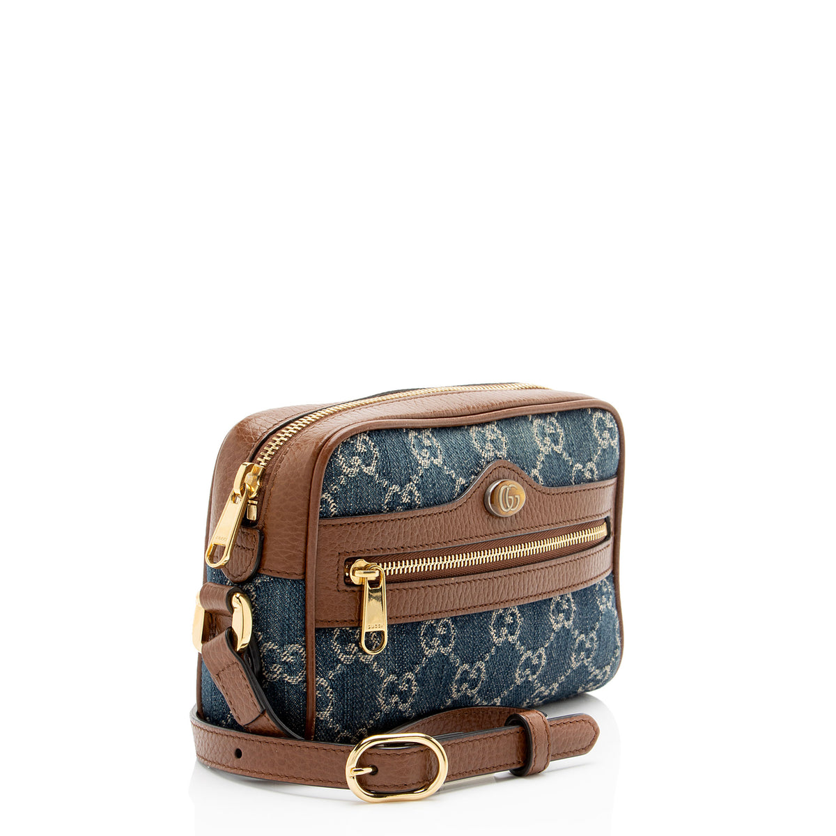 Gucci GG Denim Ophidia Mini Shoulder Bag