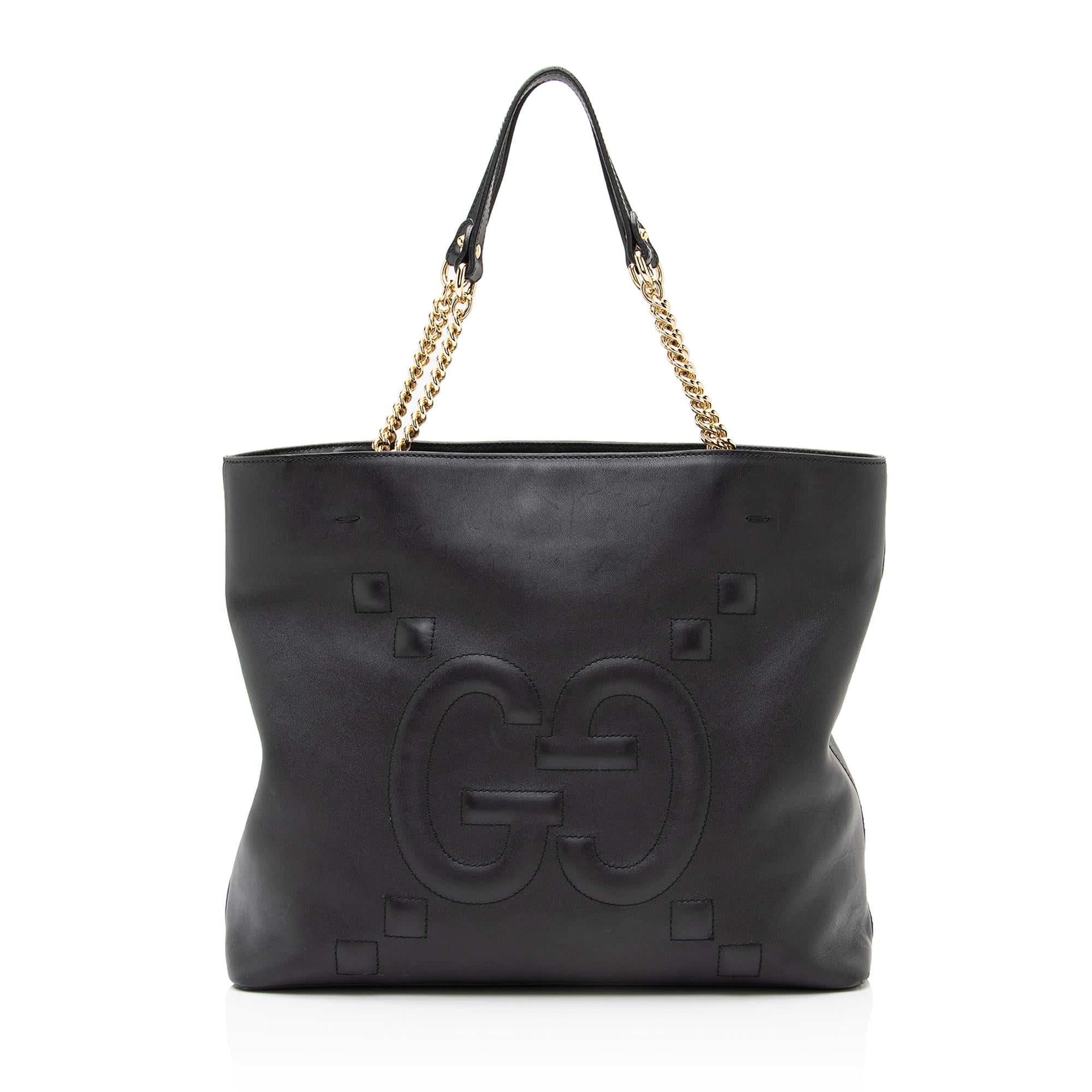 Gucci GG Embossed Calfskin Apollo Large Tote (SHF-23637)
