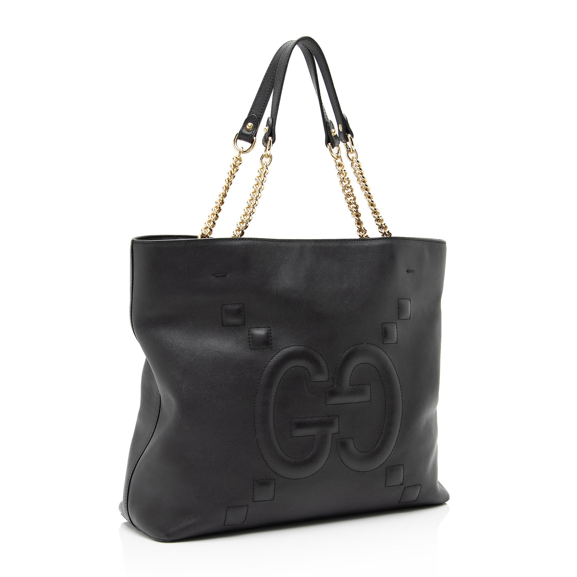 Gucci GG Embossed Calfskin Apollo Large Tote (SHF-23637)