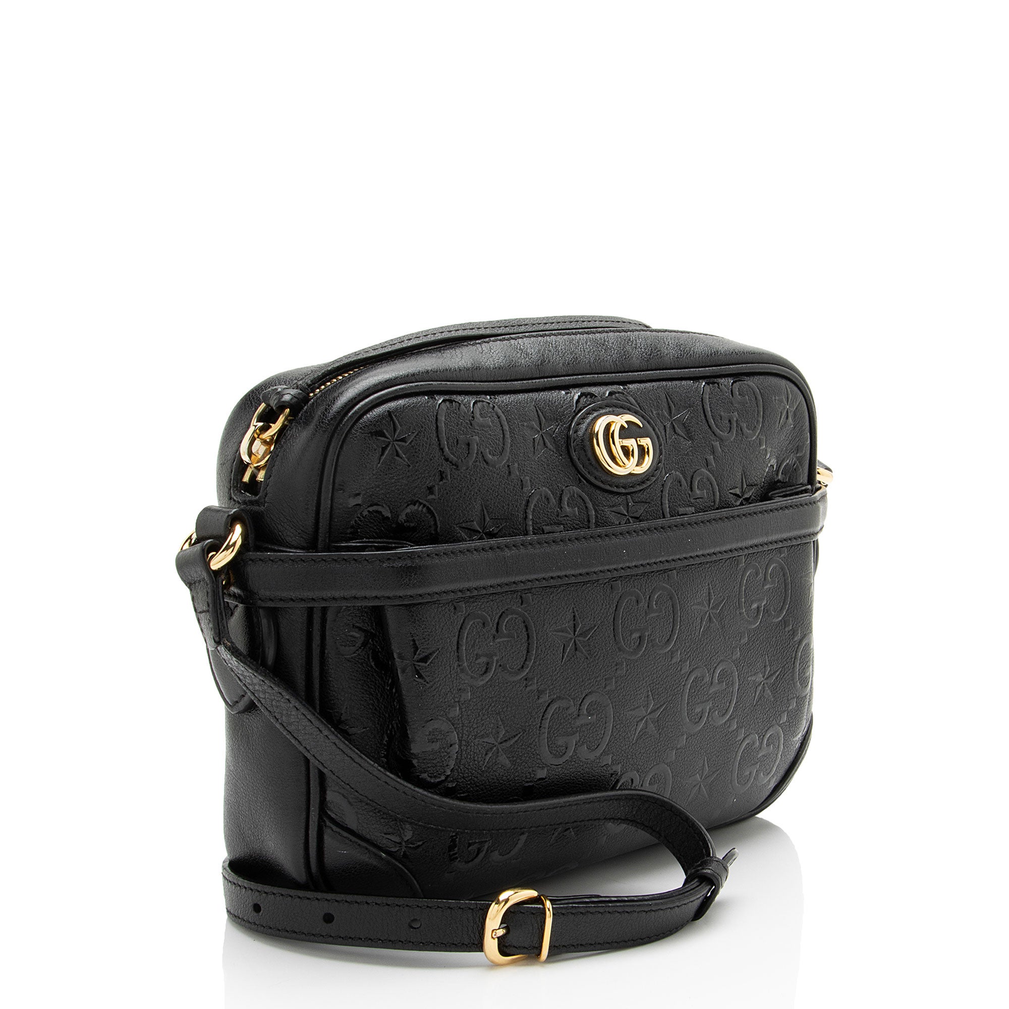 Gucci GG Leather Star Shoulder Bag