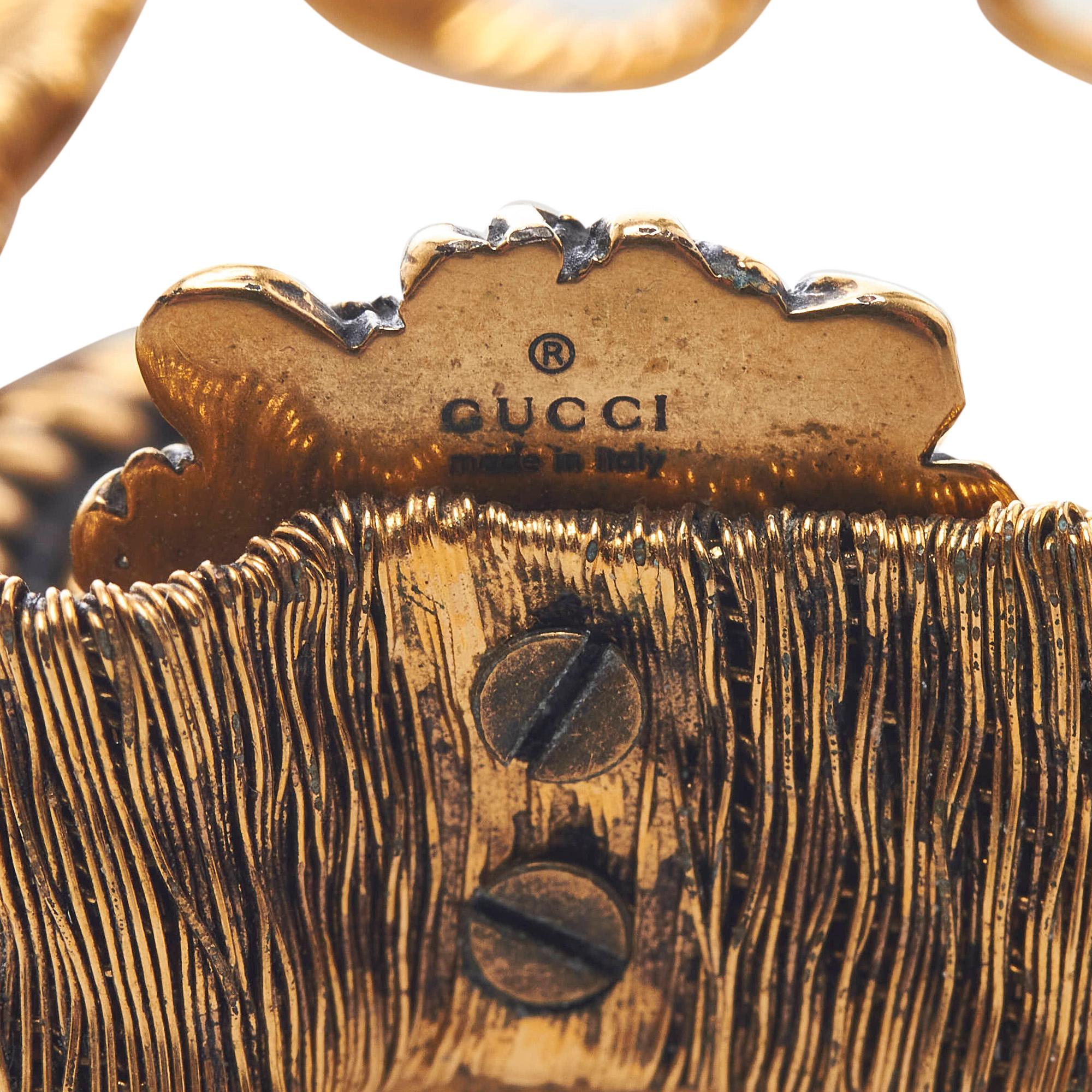 Gucci GG Lion Head Bracelet (SHG-37501)