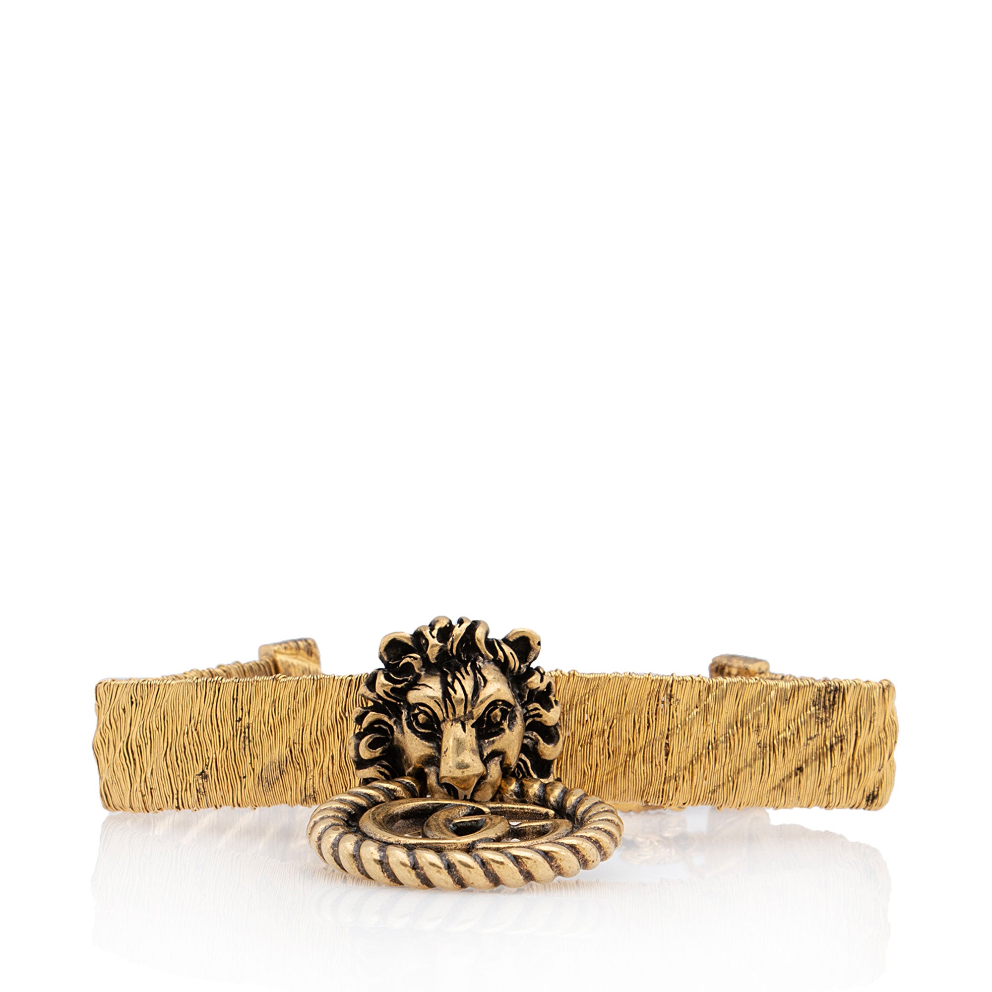 Gucci GG Lion Head Bracelet