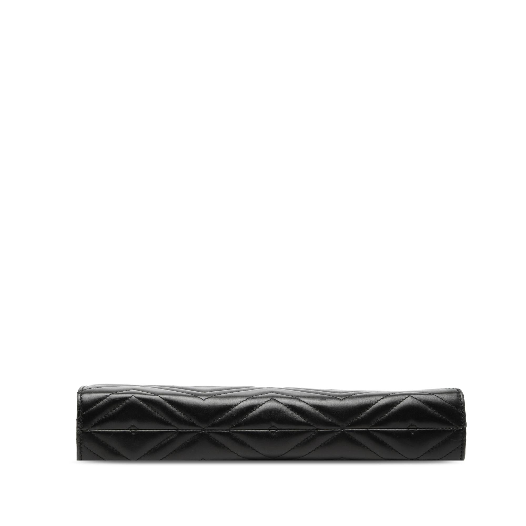 Gucci GG Marmont Heart Matelasse Calfskin Clutch