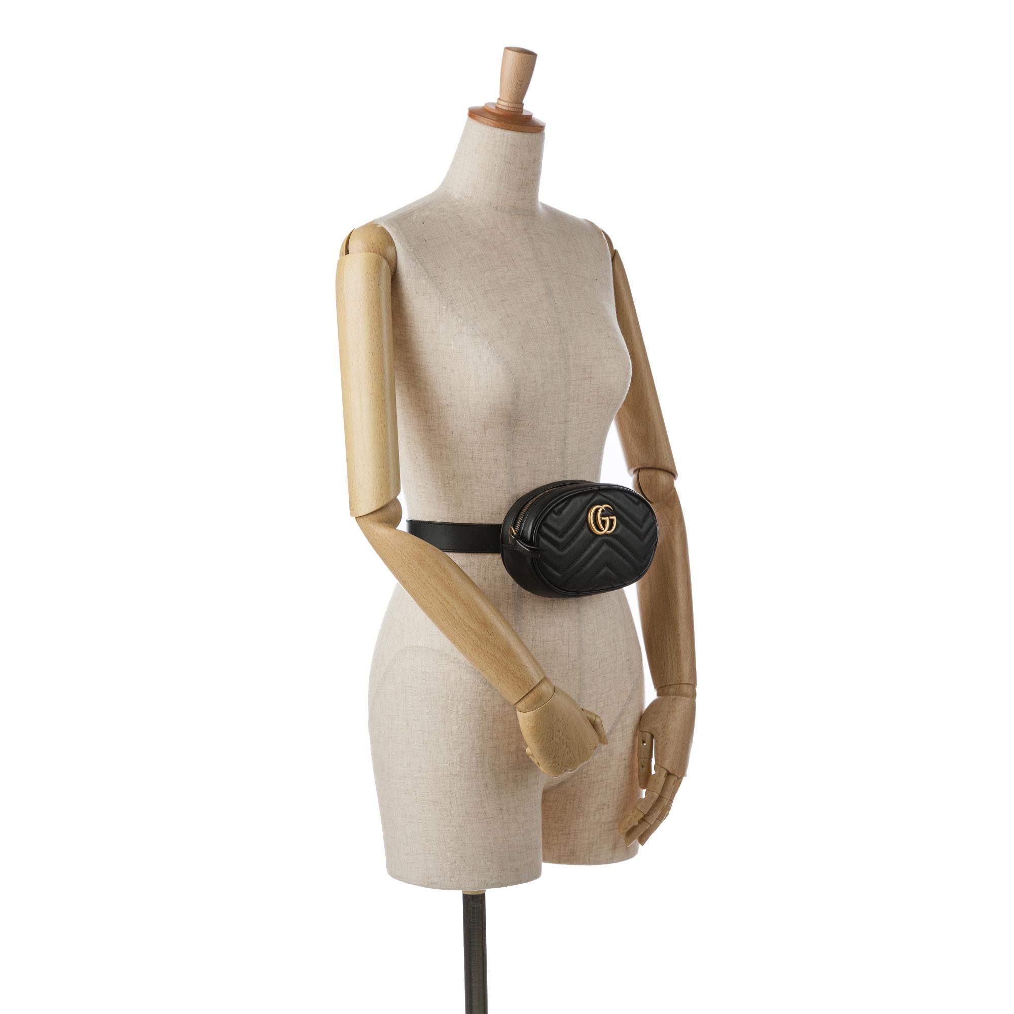 Gucci GG Marmont Matelasse Belt Bag (SHG-gKJdGE)