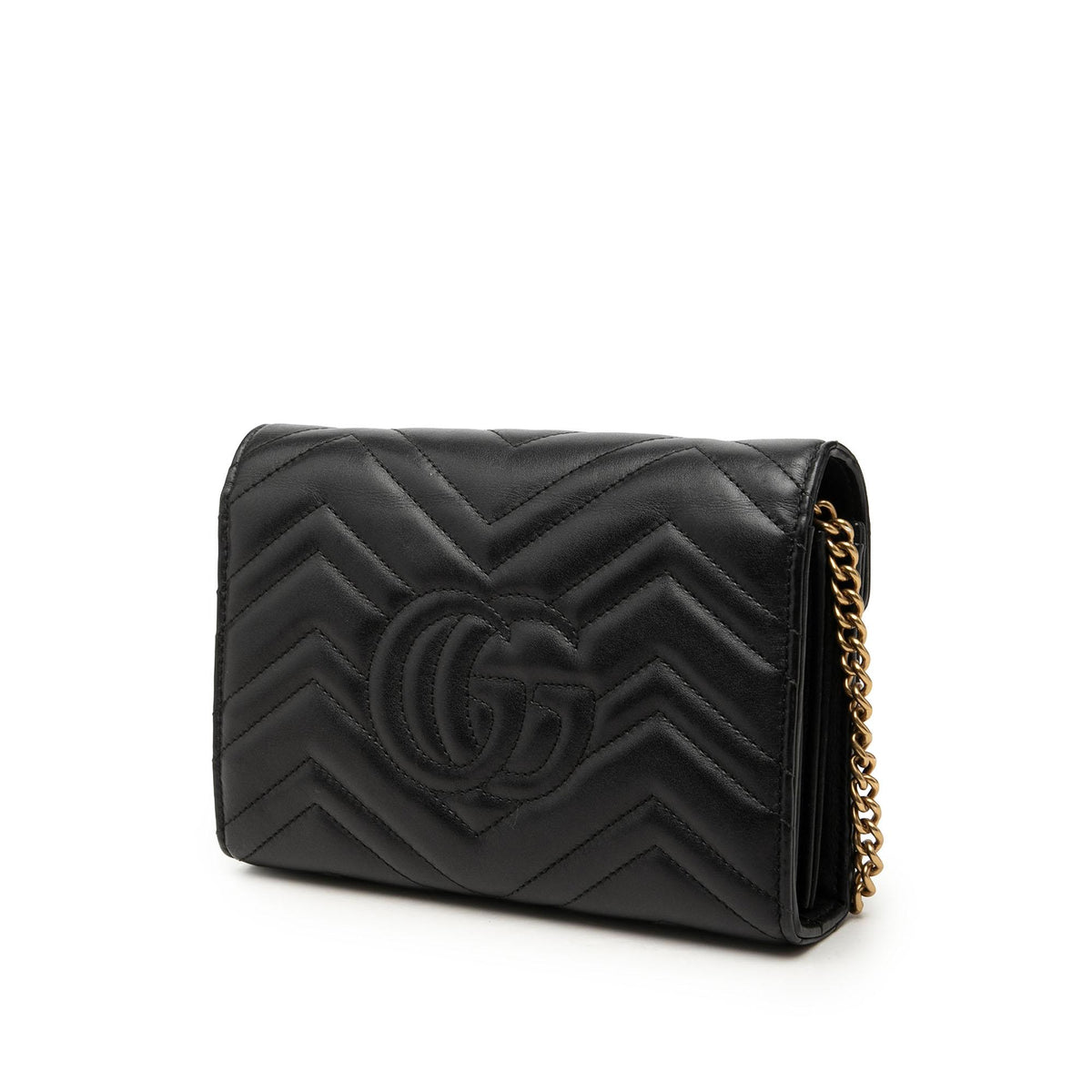 Gucci GG Marmont Matelasse Calfskin Wallet On Chain