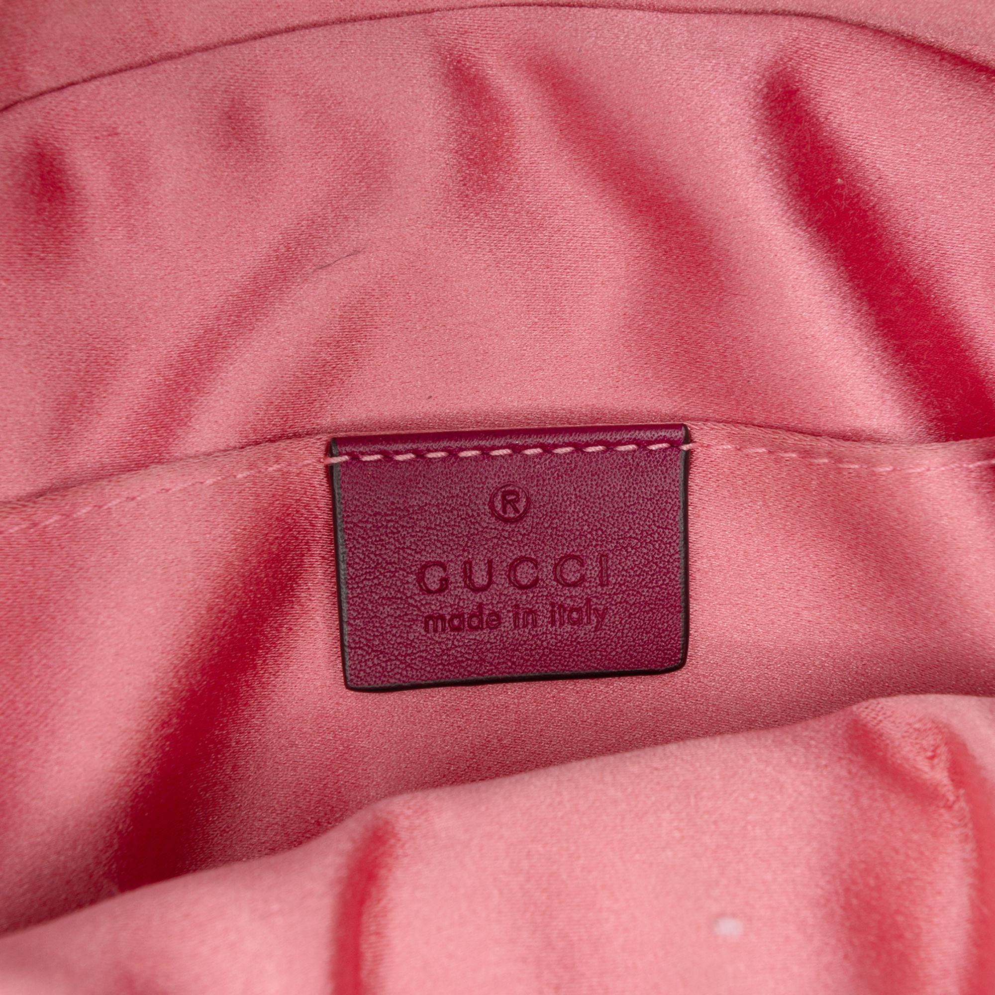Gucci GG Marmont Matelasse Velvet Belt Bag