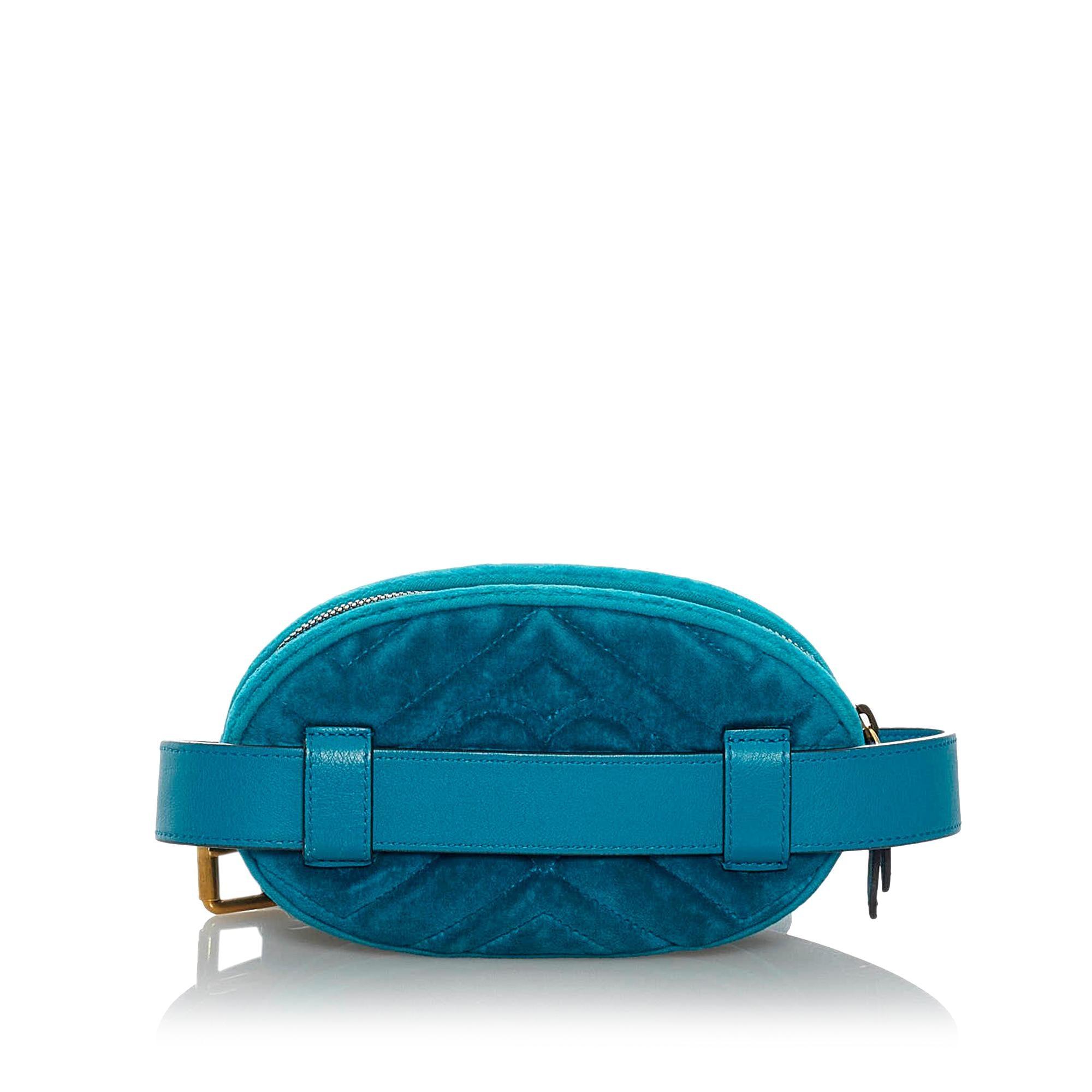 Gucci GG Marmont Velvet Belt Bag (SHG-29378)