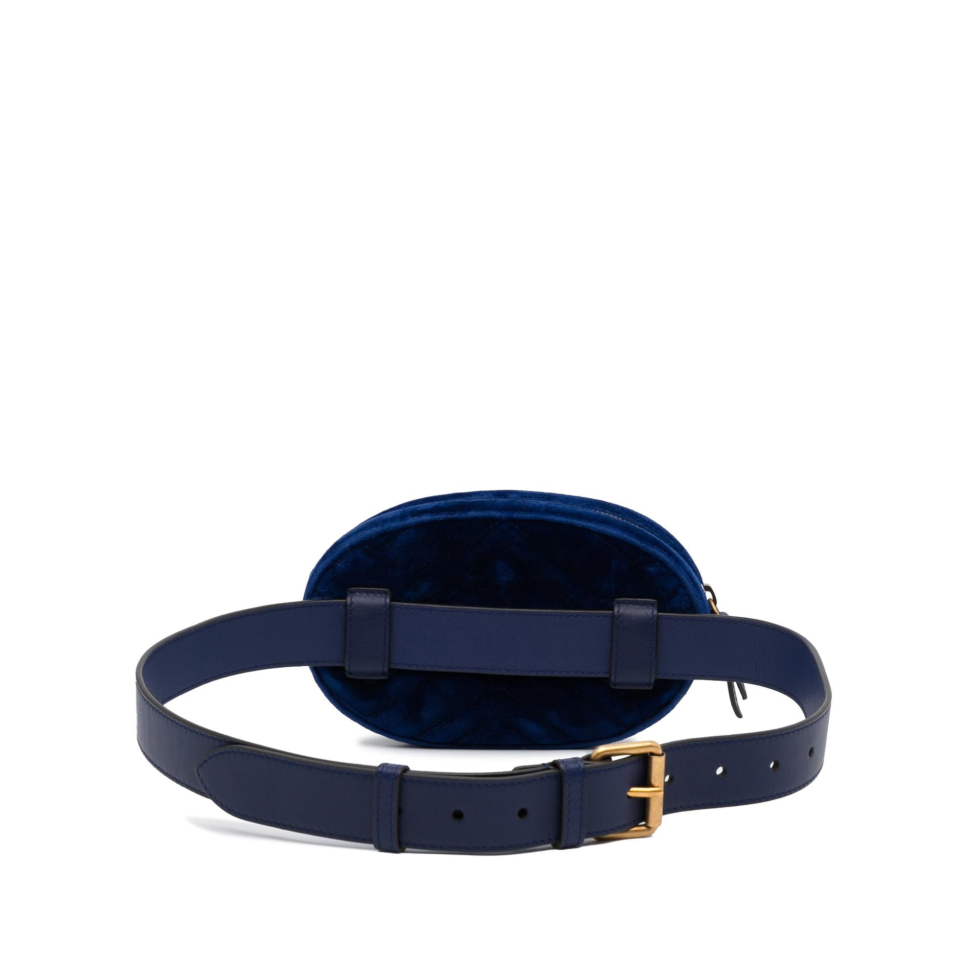 Gucci GG Marmont Velvet Belt Bag (SHG-SXEuAt)