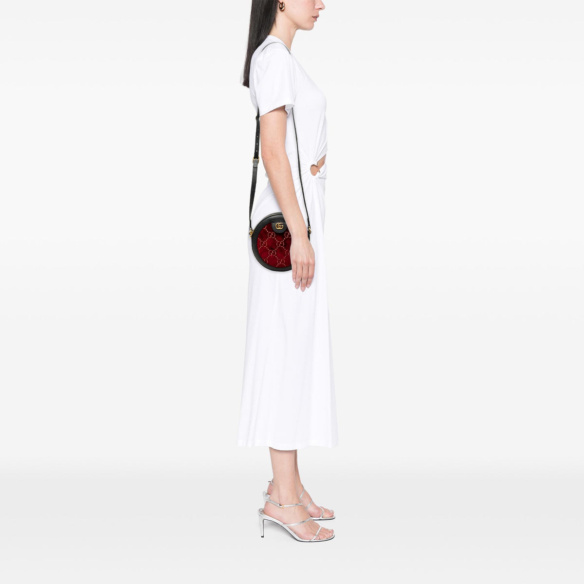 Gucci GG Marmont Velvet Round Crossbody