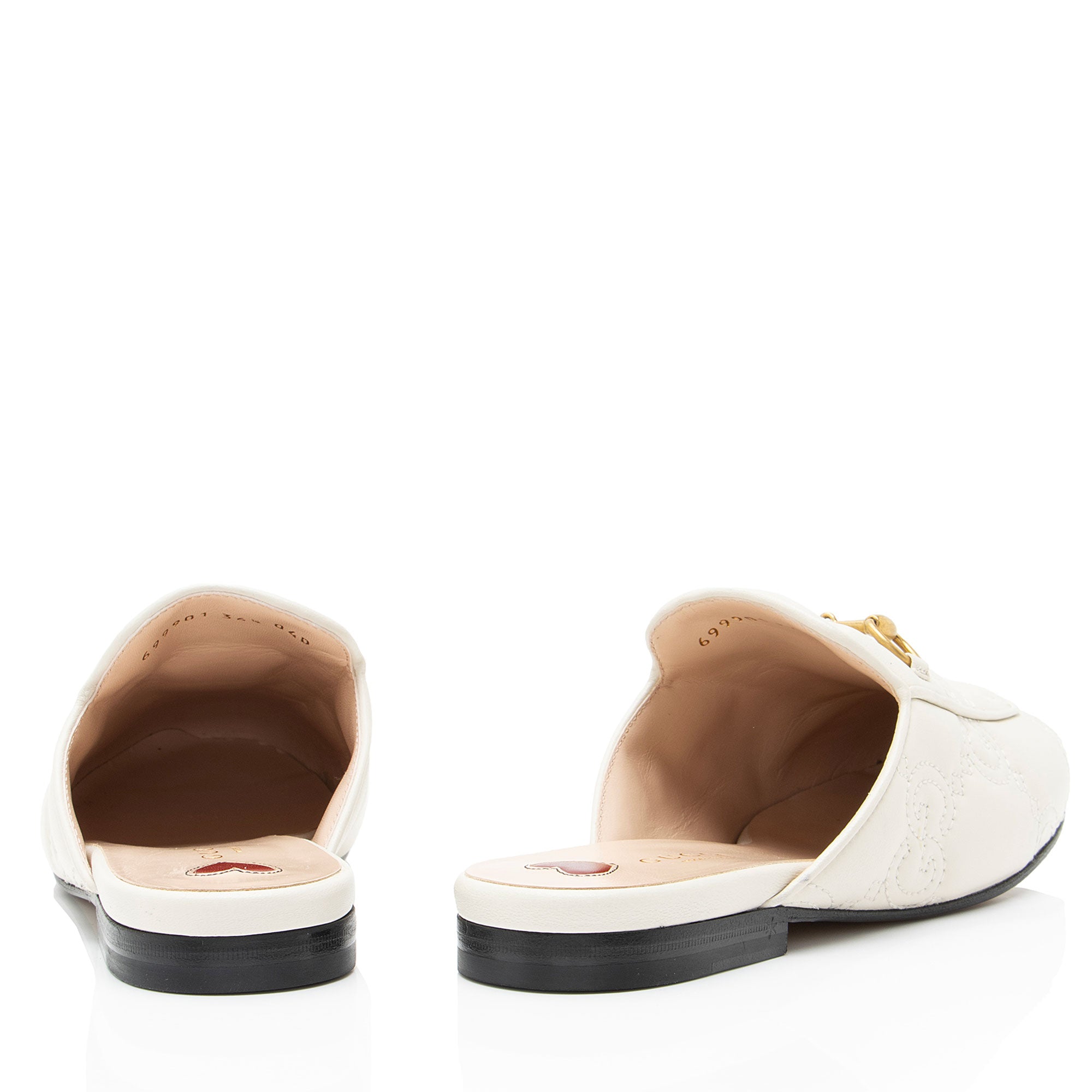 Gucci GG Matelasse Leather Princetown Mules - Size 6.5 / 36.5