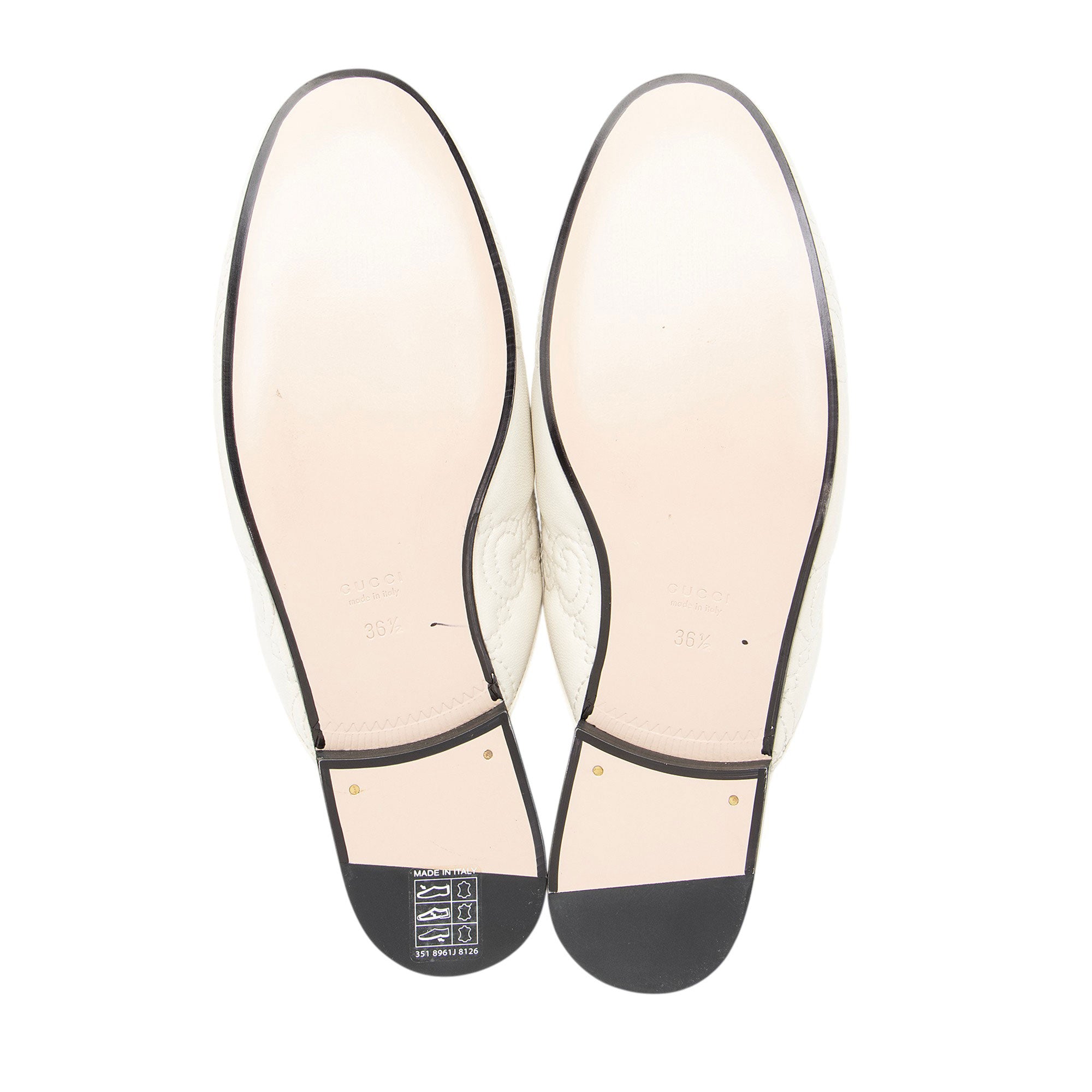 Gucci GG Matelasse Leather Princetown Mules - Size 6.5 / 36.5